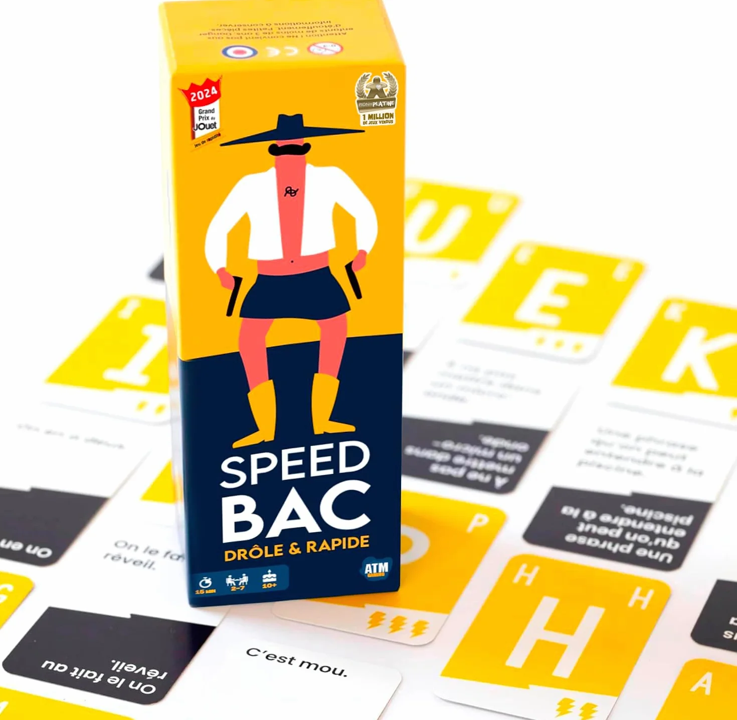 ATM Gaming Speedbac - Jeu de société Famille et Amis - 2 à 7 Joueurs - Grand Prix du Jouet 2024