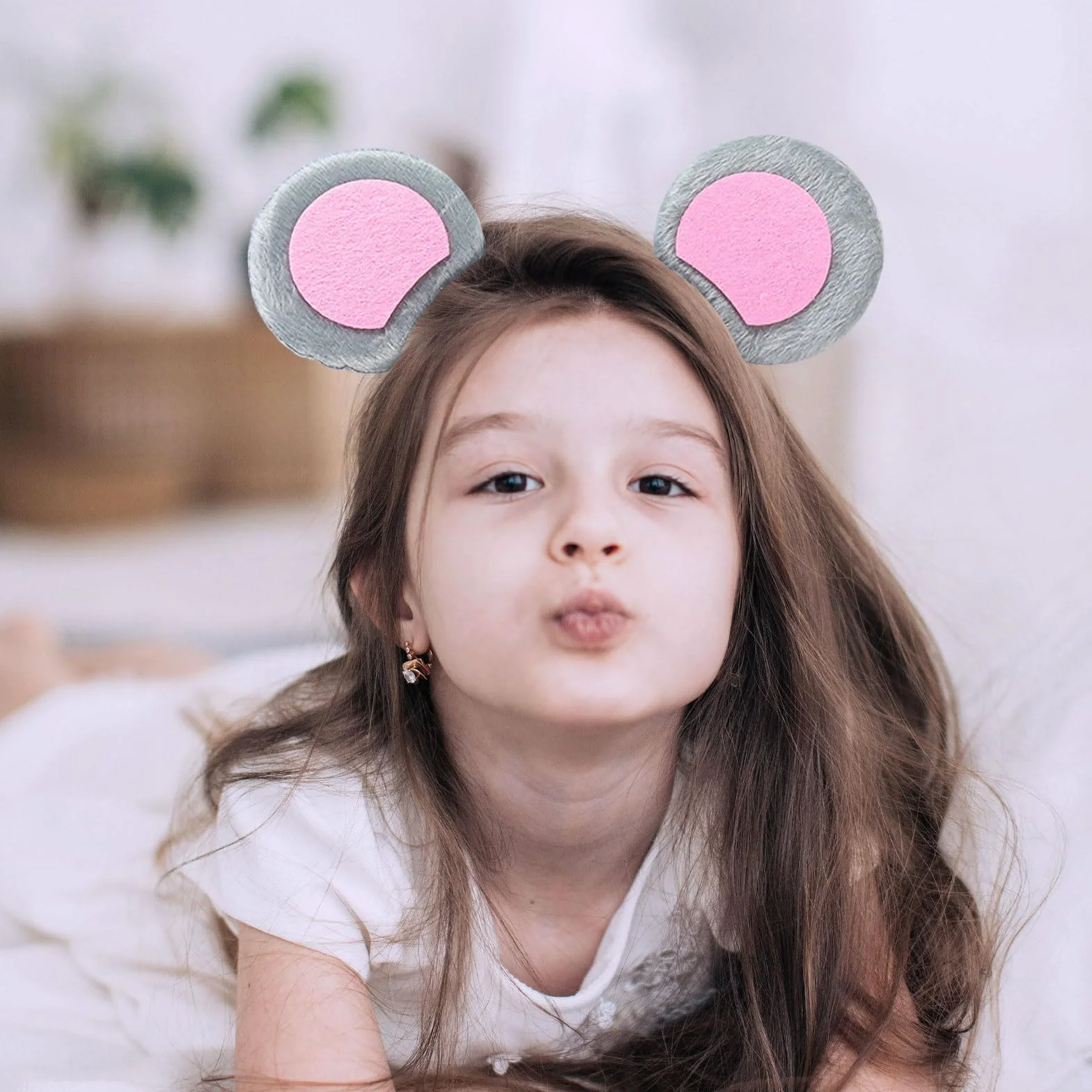 Oreilles de Souris Bandeau Dessinée Animé 3 Pièces Accessoire Fête Halloween Carnaval Enfants Adultes