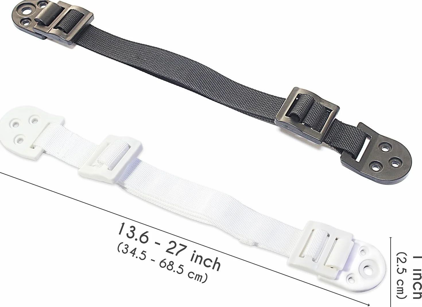 Boxiki Kids Anti Basculement Meuble Sangle Fixation Mur Kit 8 Sangles Sécurité Bébé Enfant Ancrage Anti-Renversement Réglable Noir