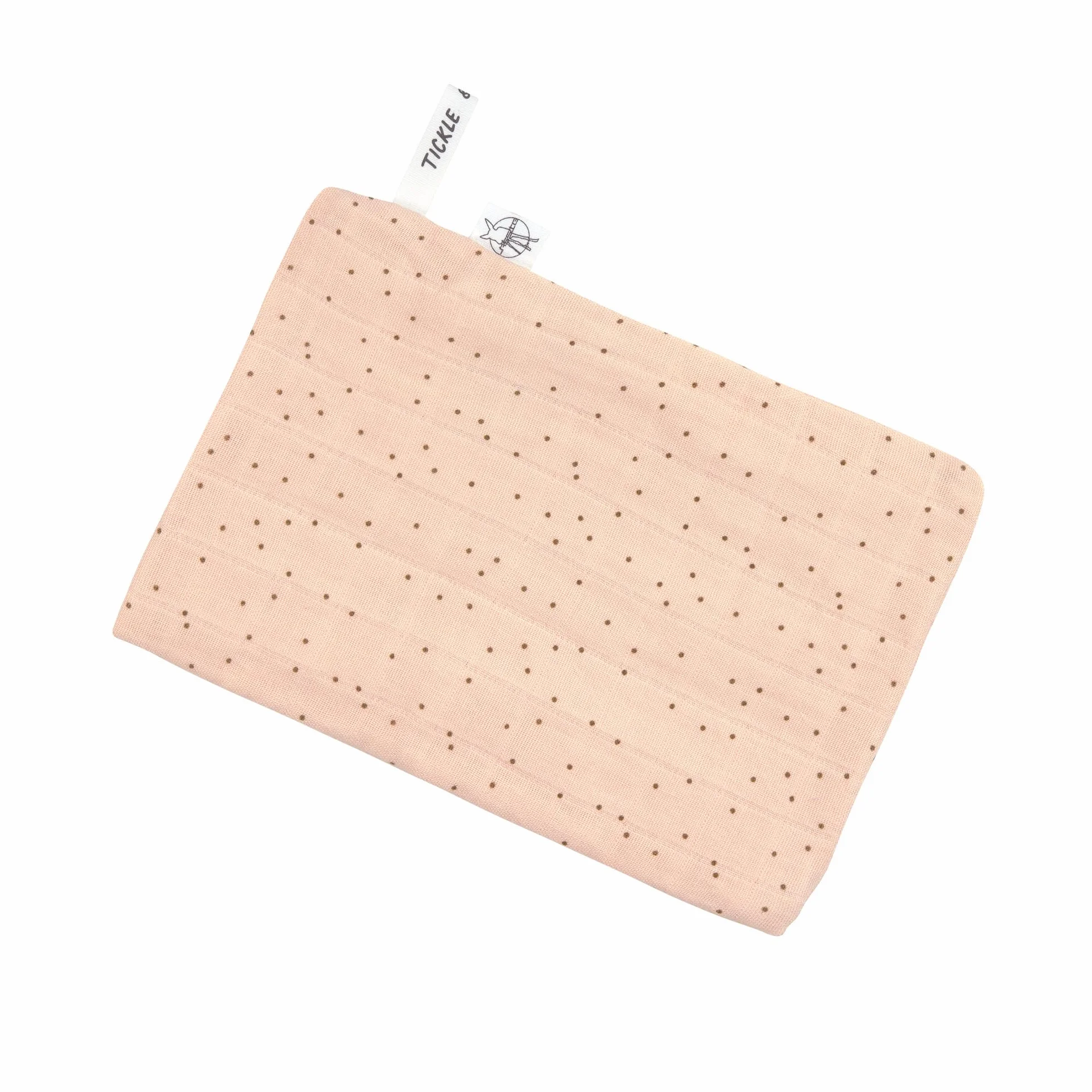 LÄSSIG Bébé Mousseline Gant de toilette Set 3 pcs Dots peach rose