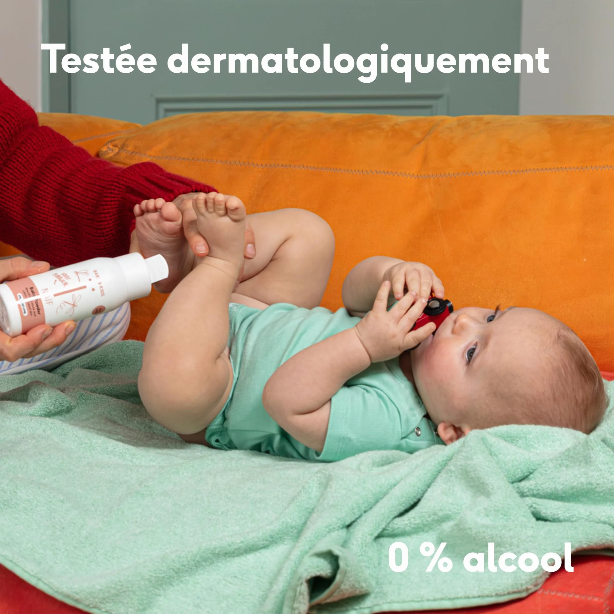Naïf Poudre pour bébé 100% naturel à base de riz 0% parfum 80g