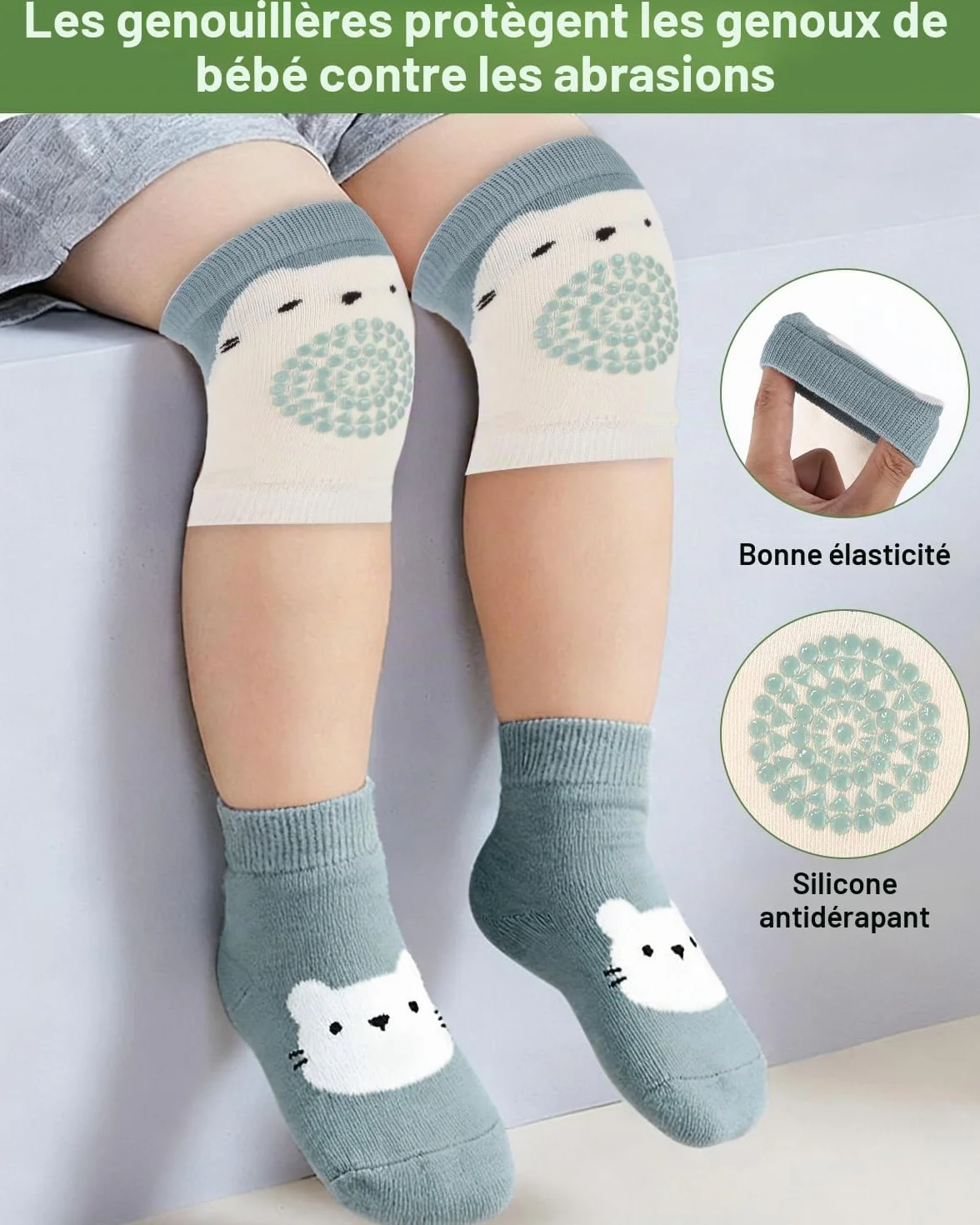 Coussin de Protection de Tête de Bébé Anti Chute, Réglable Casque Anti Choc, Oreiller Soutien 4-24 mois