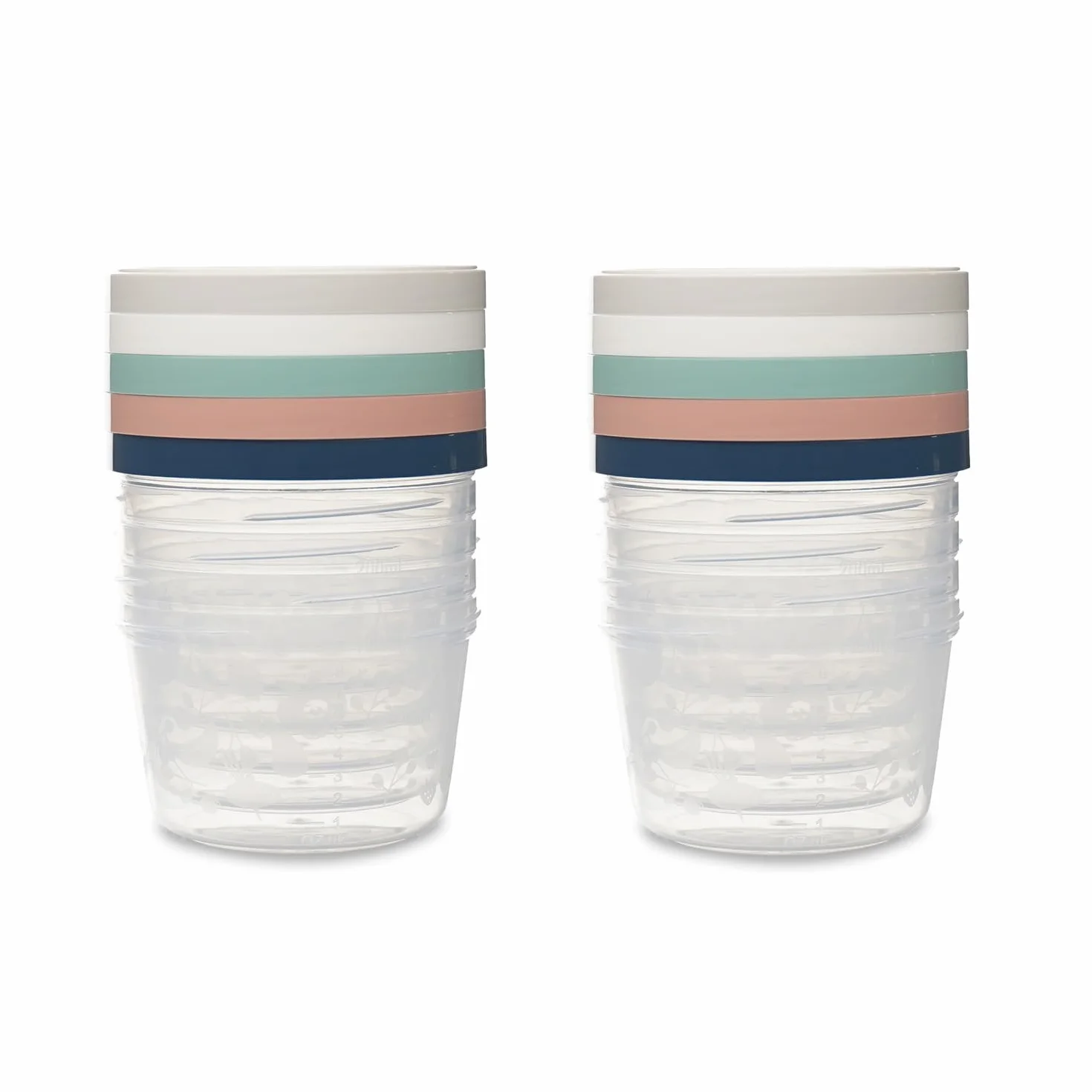 THERMOBABY Lot de 10 boîtes de conservation 250ml pour Bébé - Compatibles Micro-ondes, congélateur, lave-vaisselle - Empilables