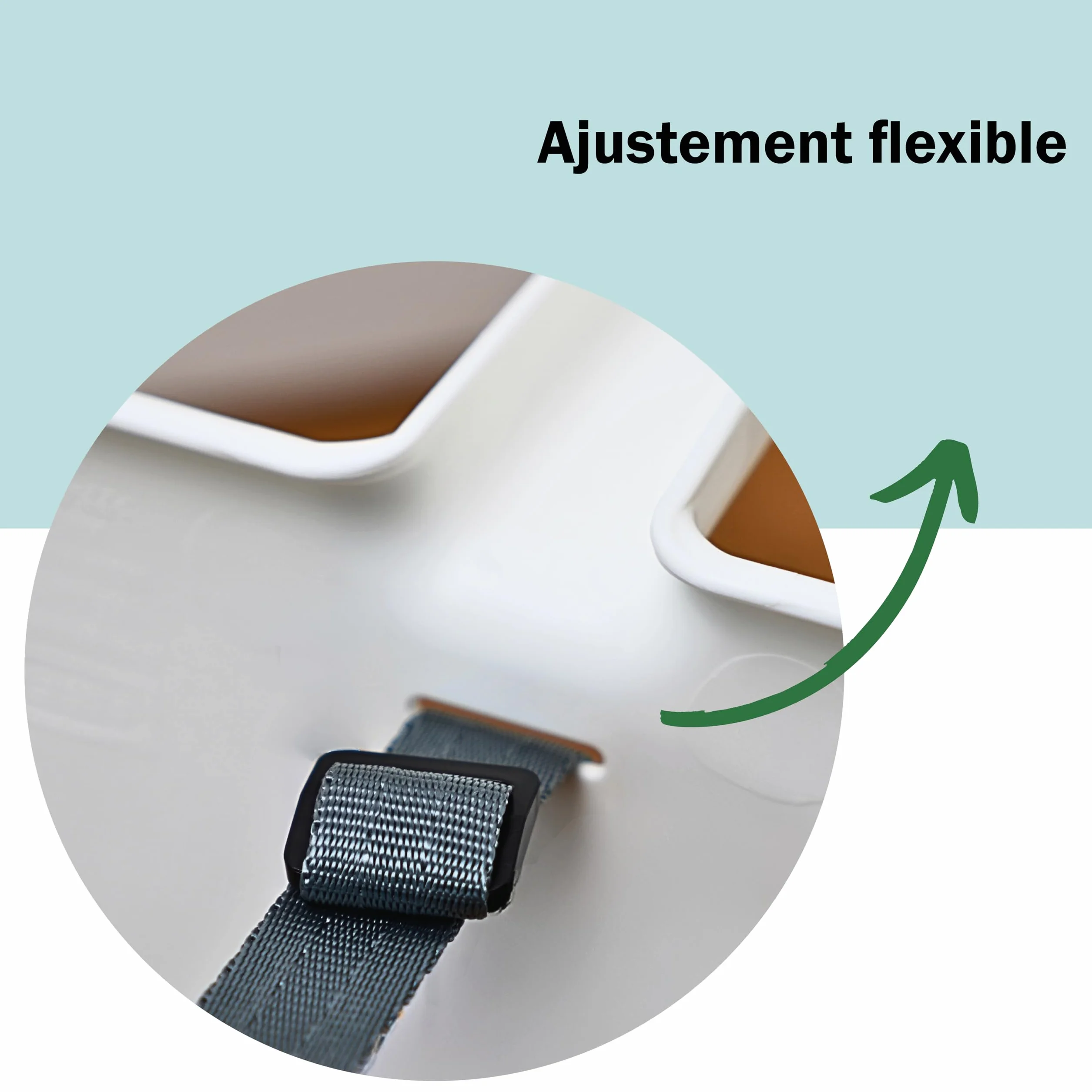 Harnais Chaise Haute Compatible IKEA ANTILOP Sangle Sécurité 3 Points Enfant Bébé