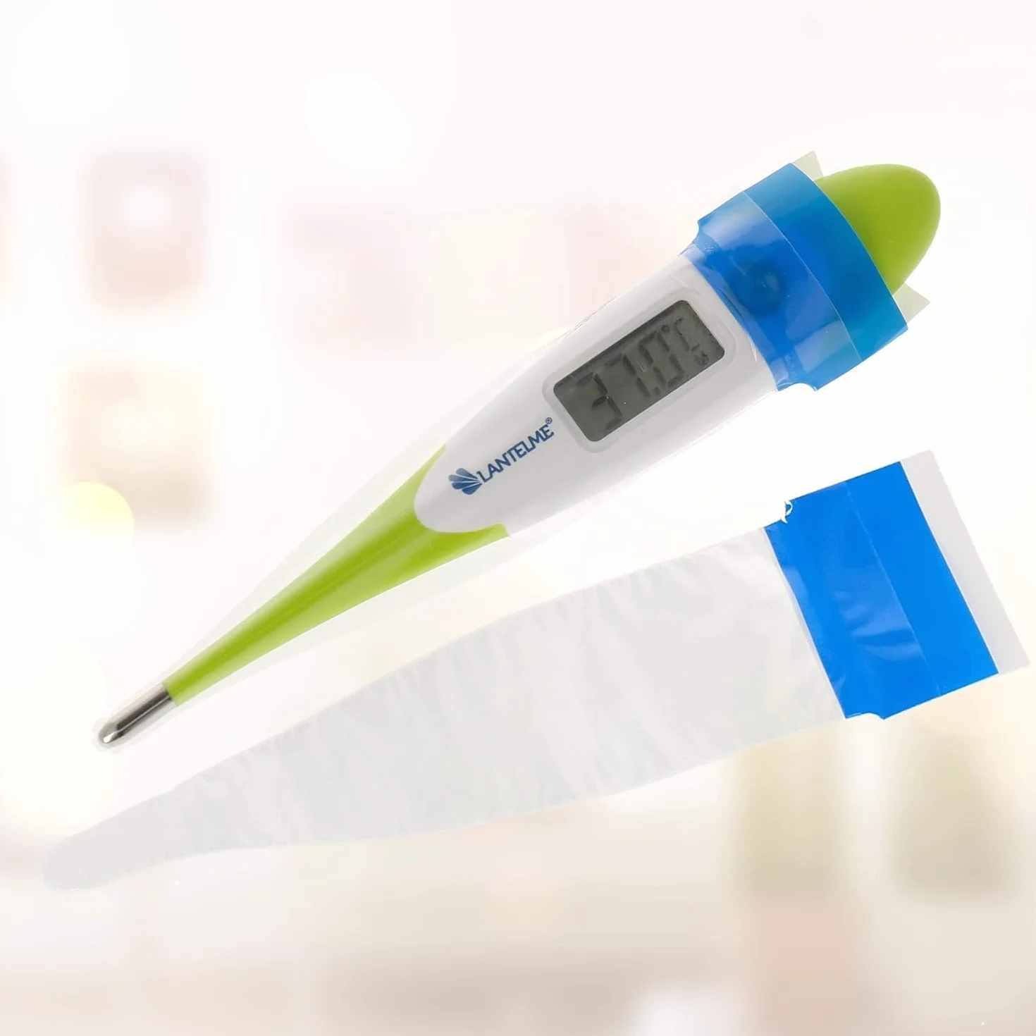Lantelme 100 Couvres Couverture de Thermomètre médical pour Enfants avec Lubrifiant