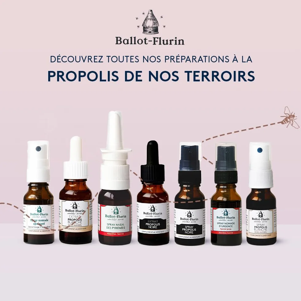 Ballot Flurin Spray Nasal Hygiène Nasale Propolis & Plantes Bio 15 ml