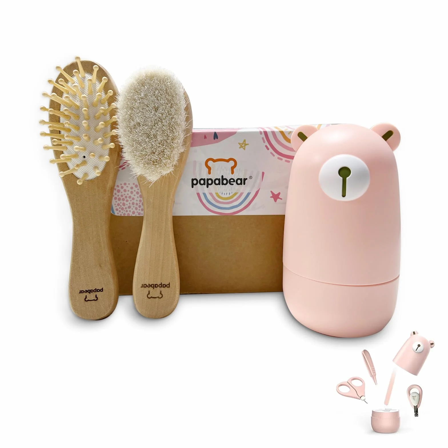 Set de coupe-ongles pour bébé avec étui, limes à ongles manucure pédicure nouveau-nés, cadeau nouvelle maman