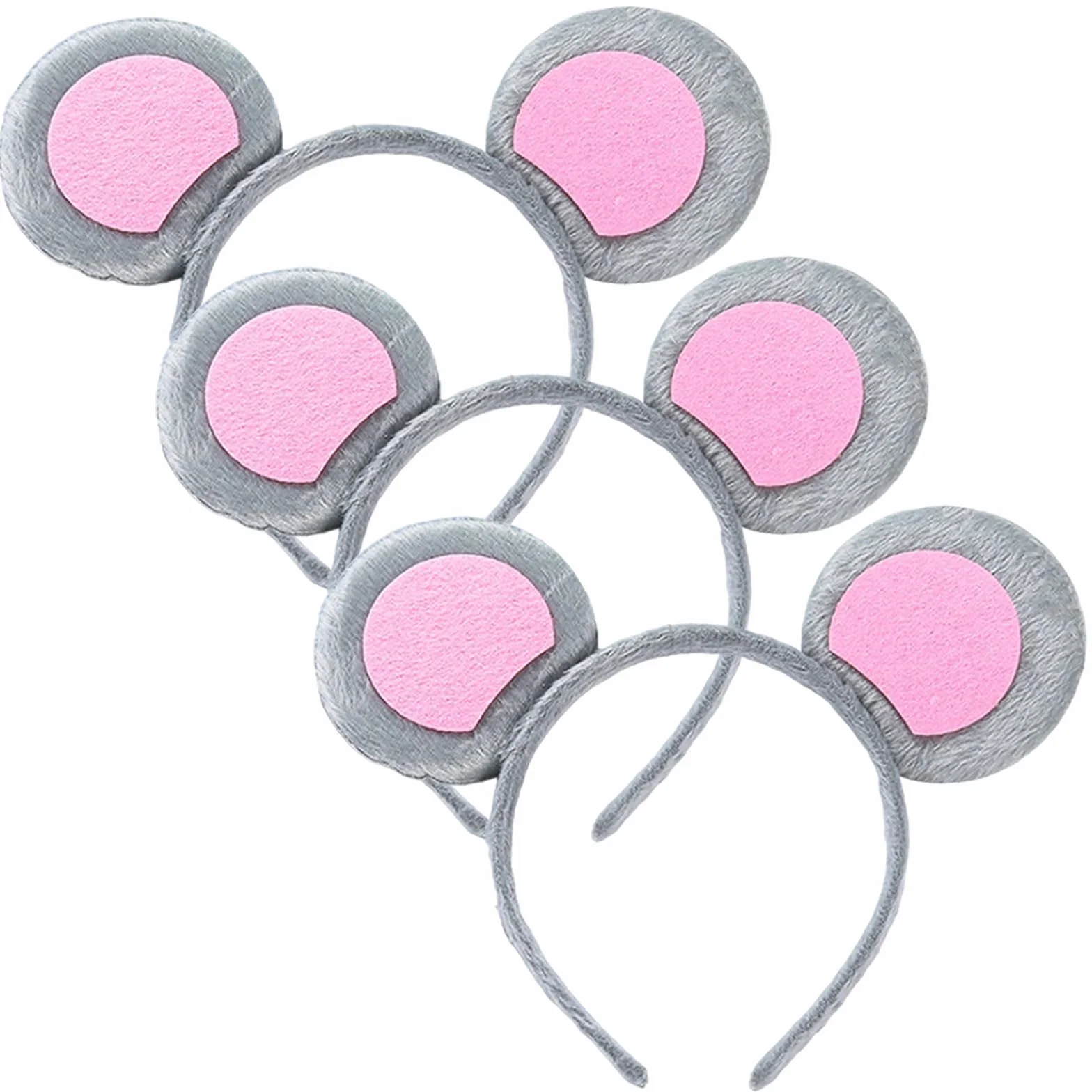Oreilles de Souris Bandeau Dessinée Animé 3 Pièces Accessoire Fête Halloween Carnaval Enfants Adultes