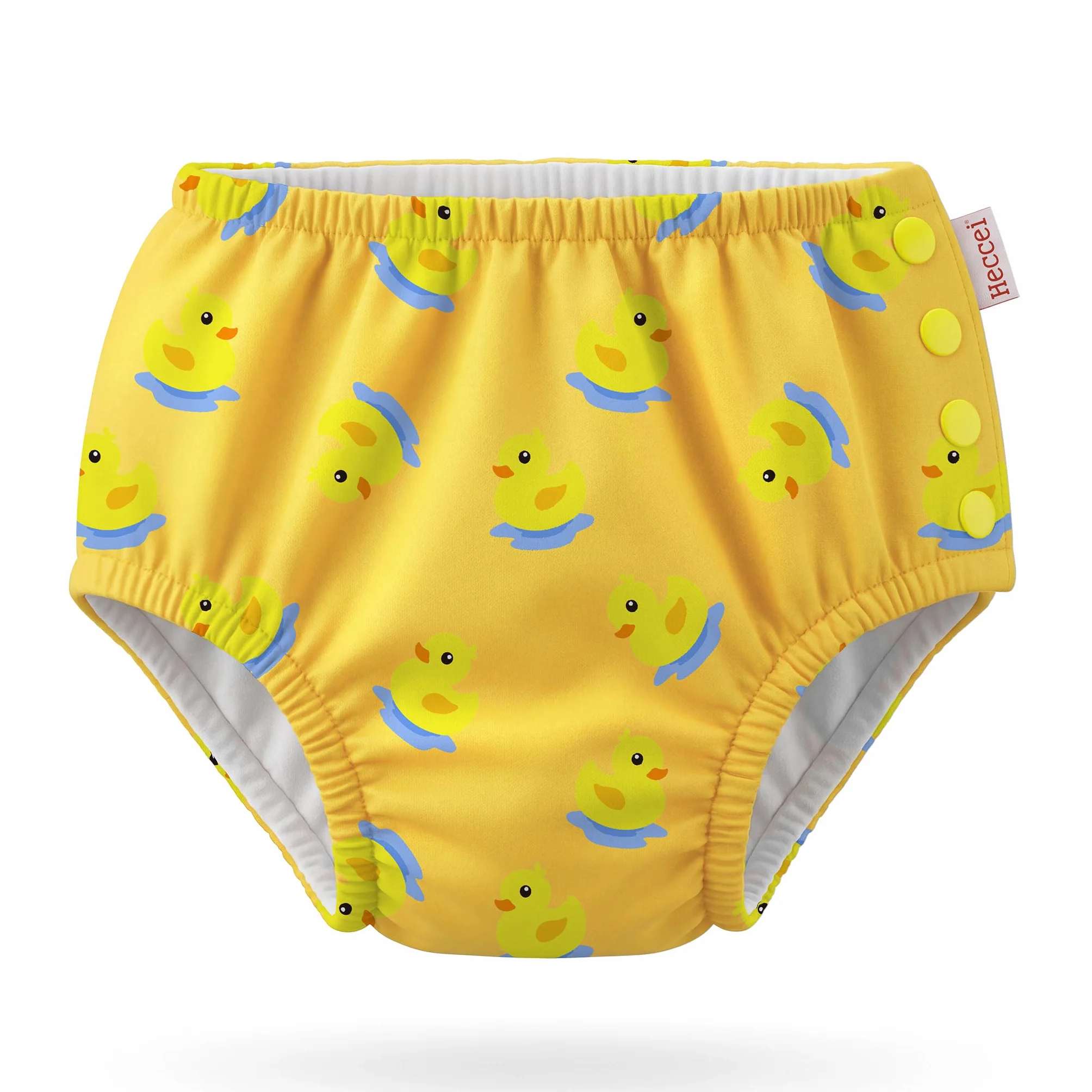 HECCEI Couche de bain réutilisable bébé taille réglable 18-24 mois motif canard