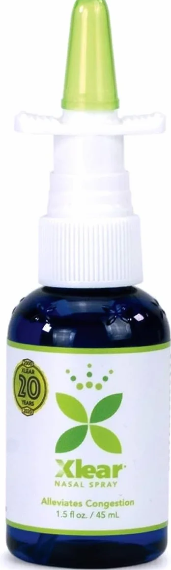 Xlear Spray Nasal Naturel au Xylitol Nettoyant Hydratant Nez 45 ml