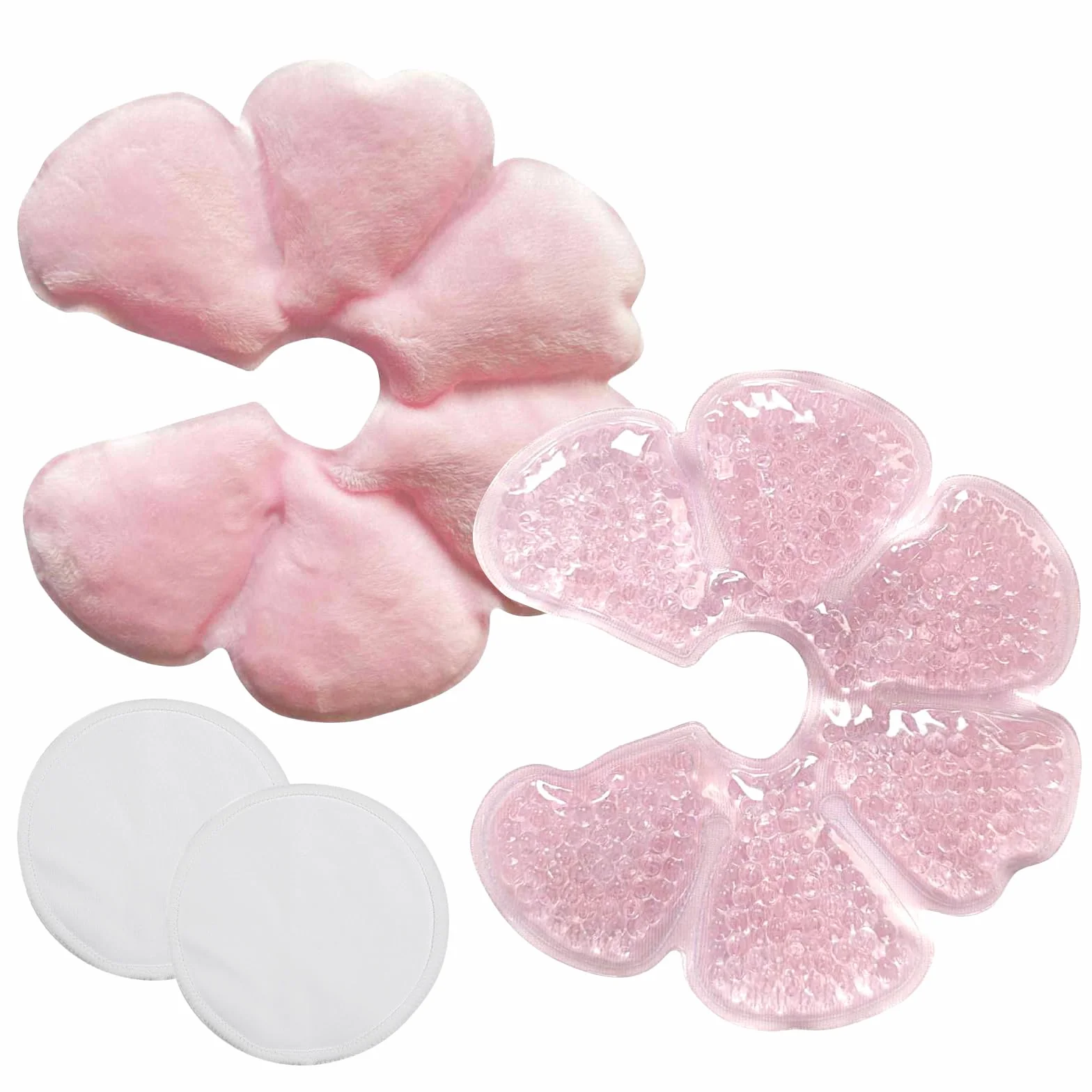 KASURE Coussinets Allaitement 2 PCS + 2 Bambou Réutilisables Gel Chaud/Froid Soulager Engorgement Mammite Accessoires Maman