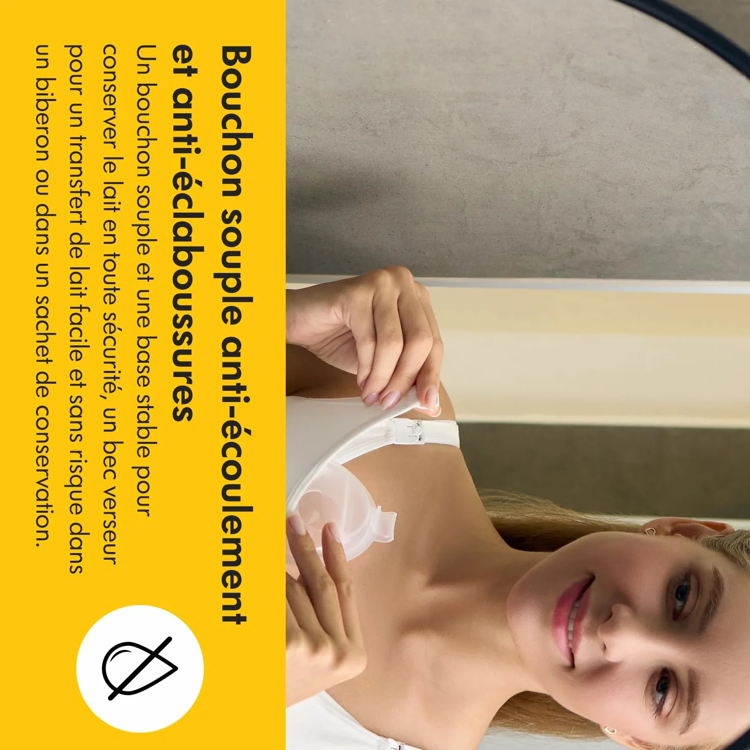 Medela collecteur de lait maternel In-bra 30 ml, étanche, sans BPA, lavable au lave-vaisselle