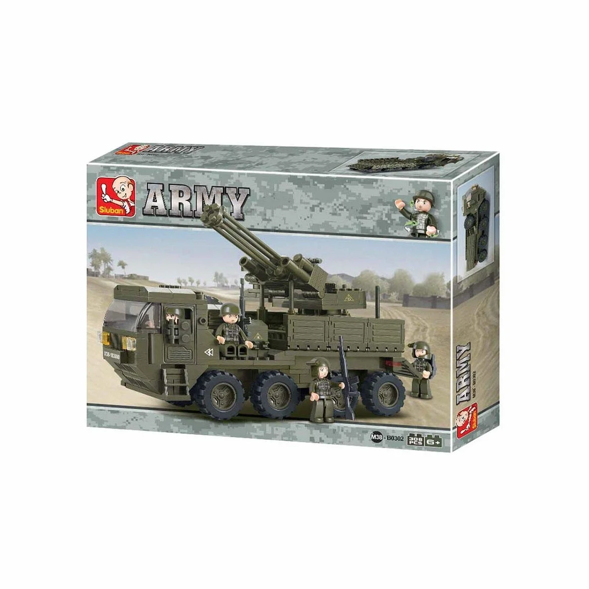 Sluban Army M38-B0302 Camion Batterie Anti-aérienne
