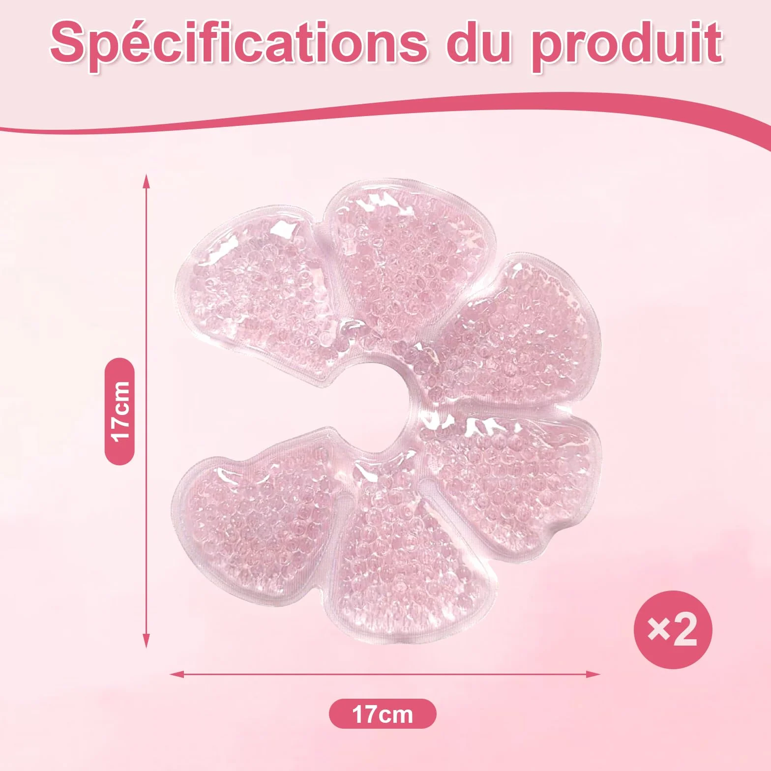 KASURE Coussinets Allaitement 2 PCS + 2 Bambou Réutilisables Gel Chaud/Froid Soulager Engorgement Mammite Accessoires Maman