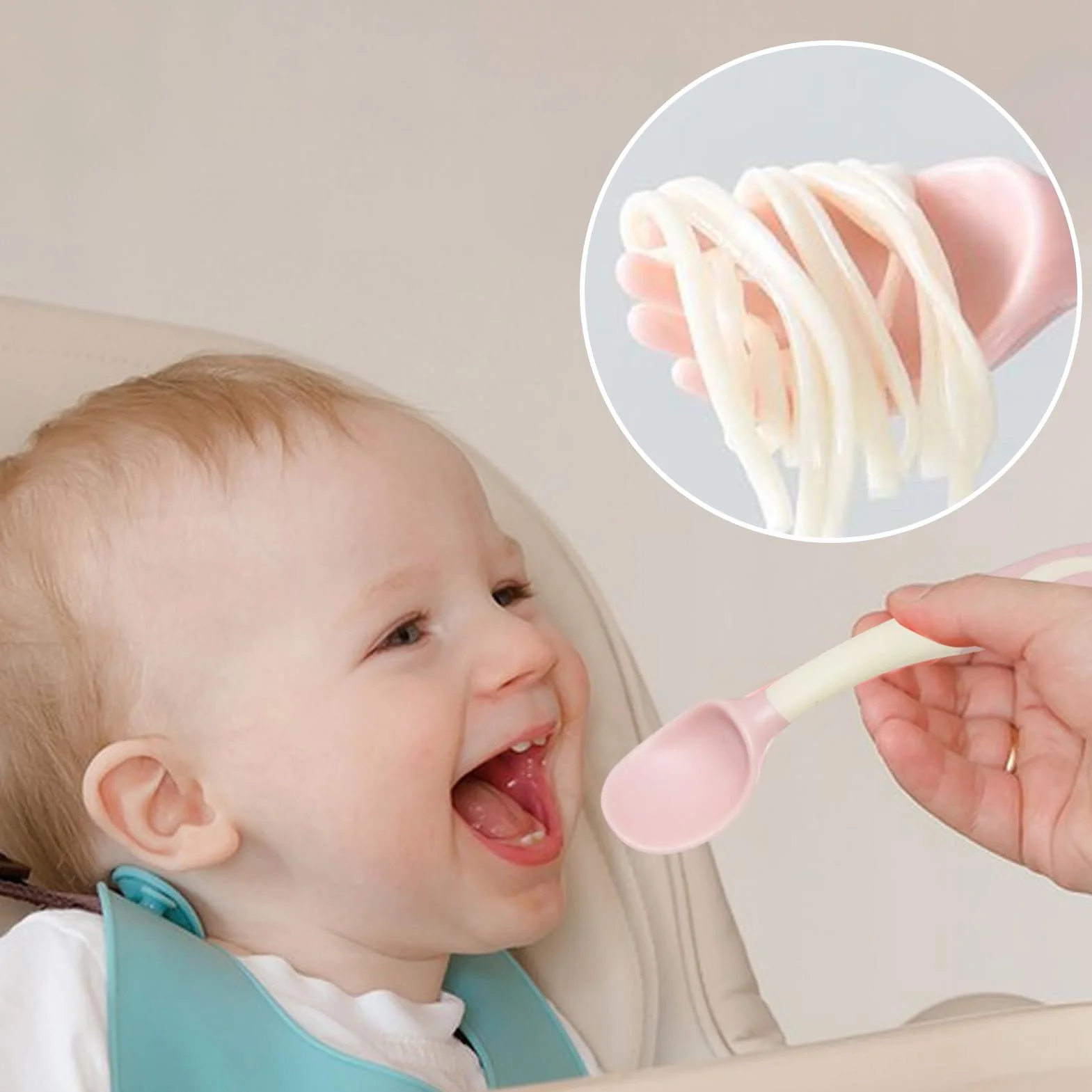 Set De Fourchette Et Cuillère Pour Bébé - Couverts Premiers Ustensiles Sevrage Alimentaire