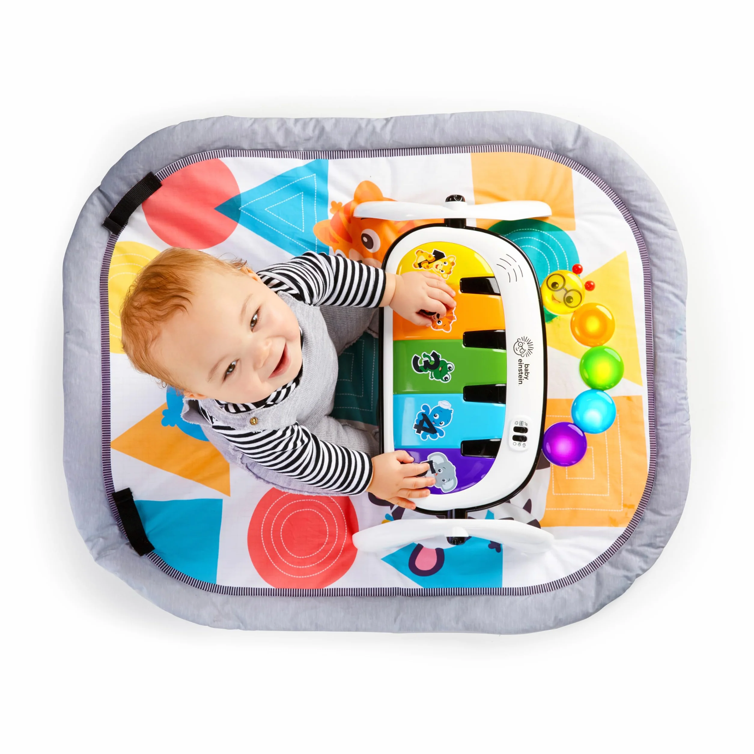 Baby Einstein Tapis Musical D'Éveil 4 en 1 Kickin' Tunes Piano Bébé 70+ sons 25+ min musique lumières