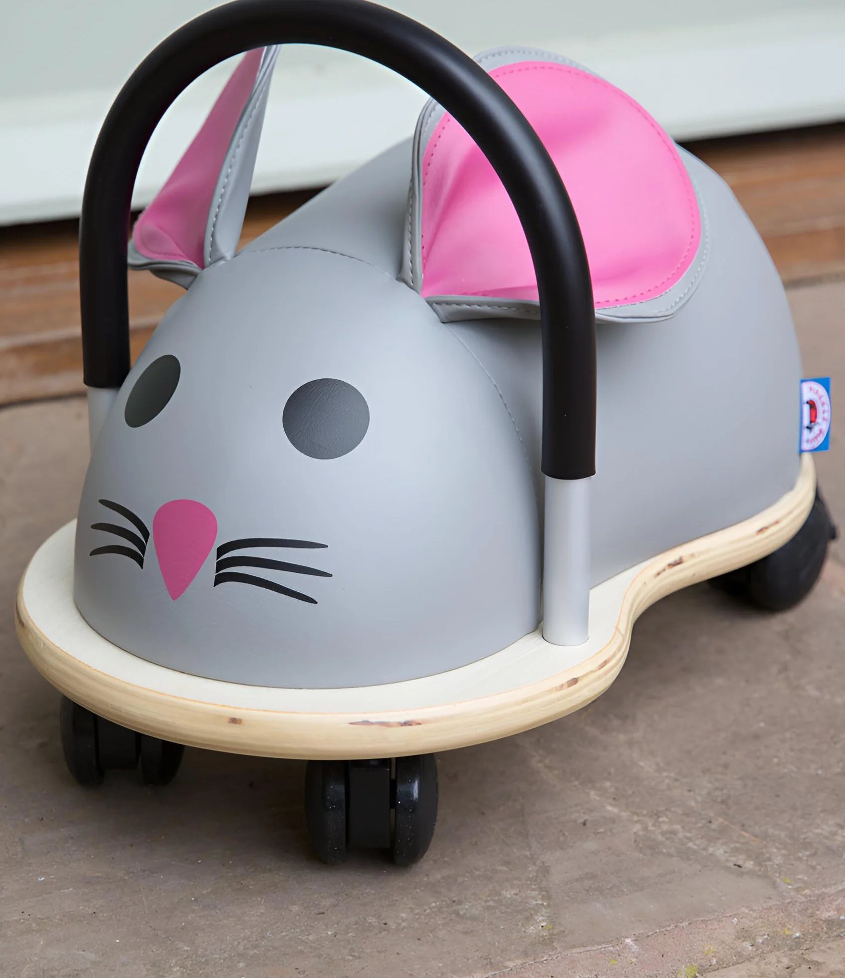 Wheely Bug Trotteur Souris multi-directionnel bois 1-3 ans