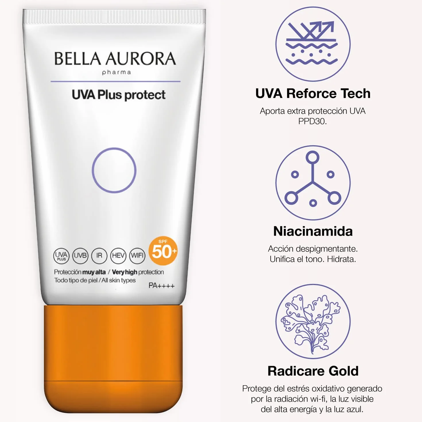 BELLA AURORA UVA Plus Protect écran solaire anti-taches SPF50+