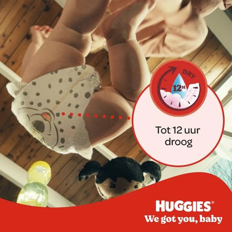 HUGGIES Little Movers Couches bébé taille 3 (4-9kg) Pack 1 mois 168 Couches