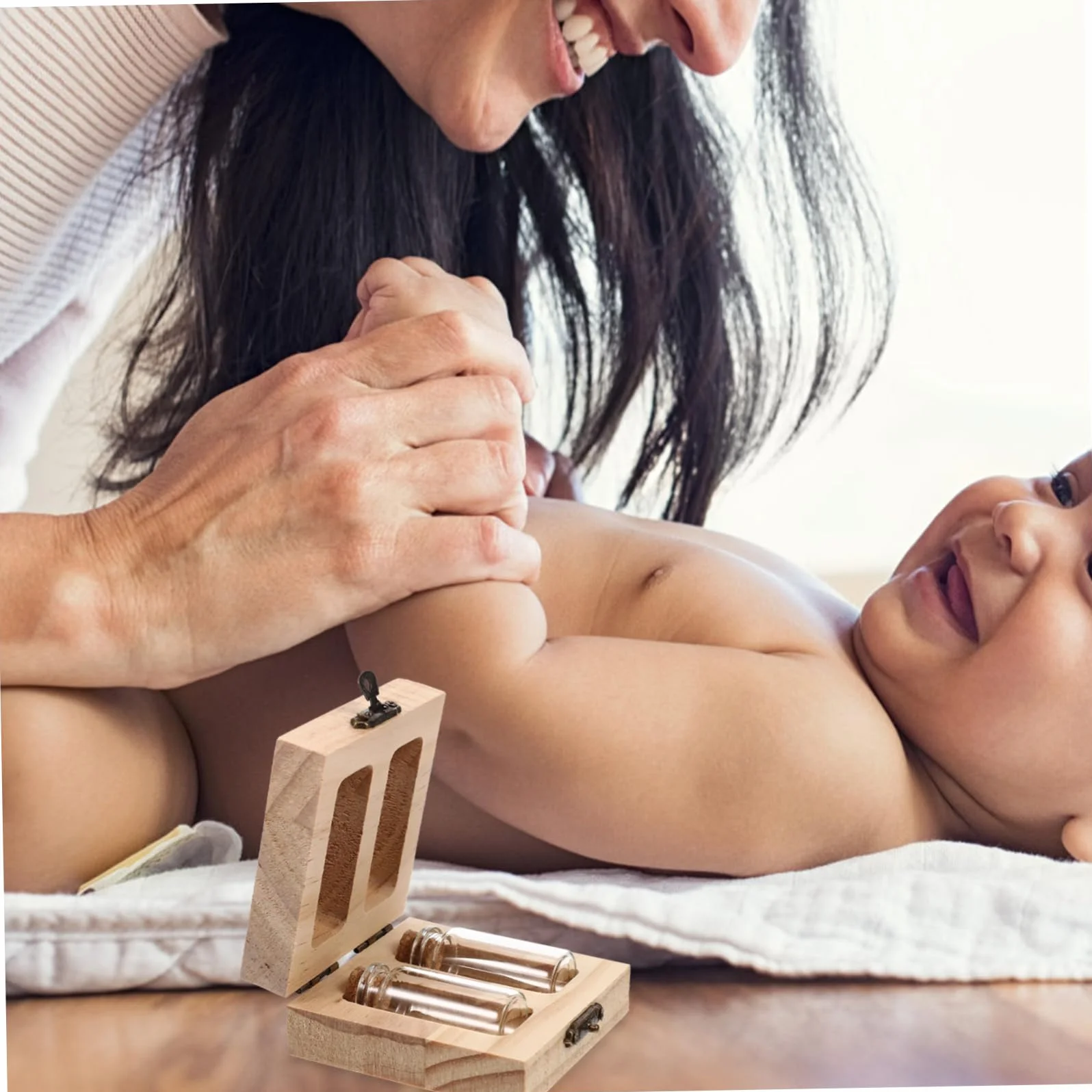 Garneck Support de rangement en bois pour bébé