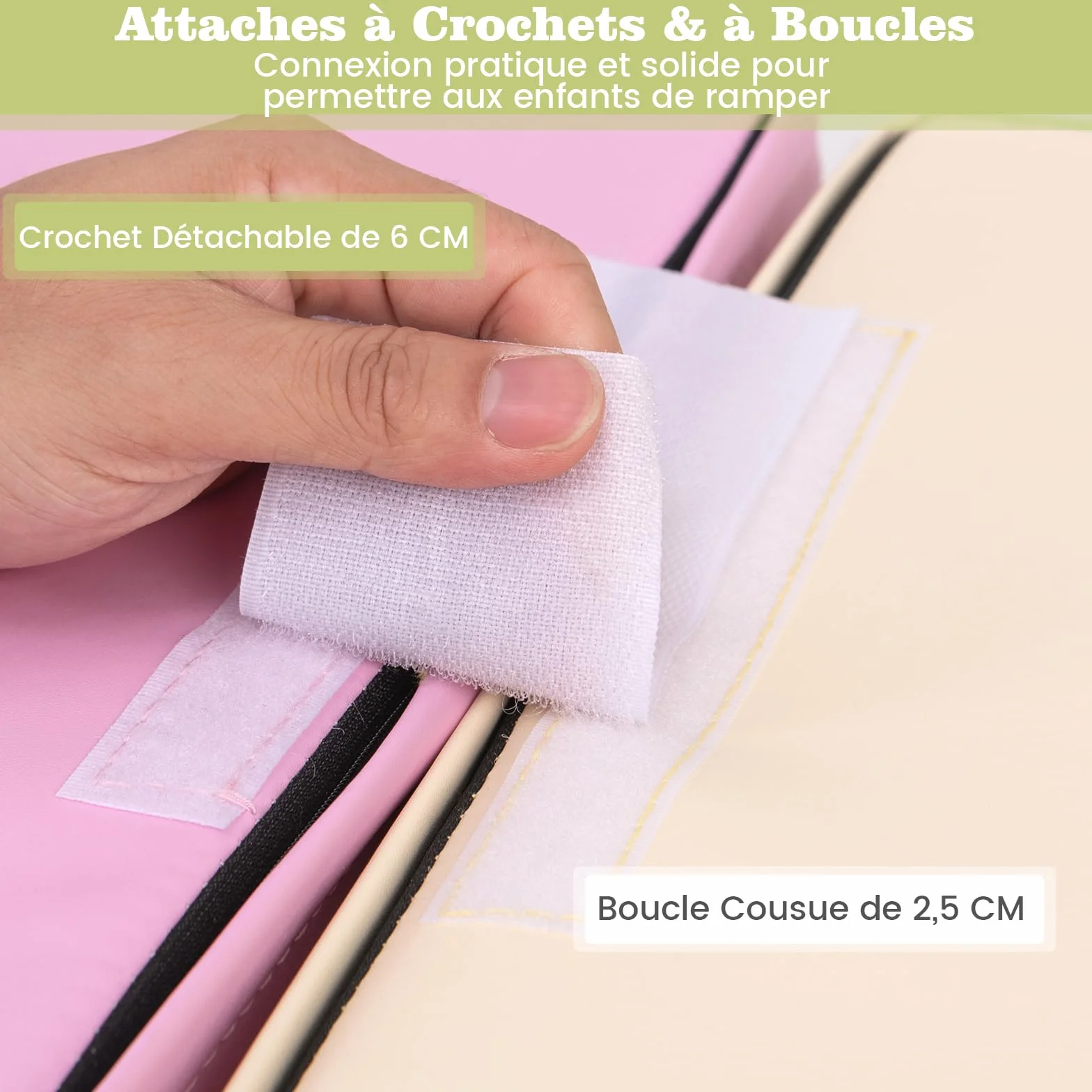 COSTWAY Parcours Motricité Bébé Mousse EPE Housse PU Toboggan Jouets Éducatifs Ramper Enfants