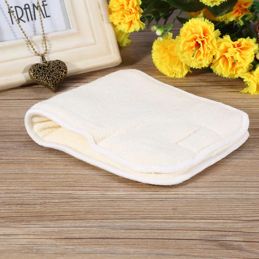 Inserts de Couches Jetables en Fibre de Bambou pour Soins de l'Incontinence