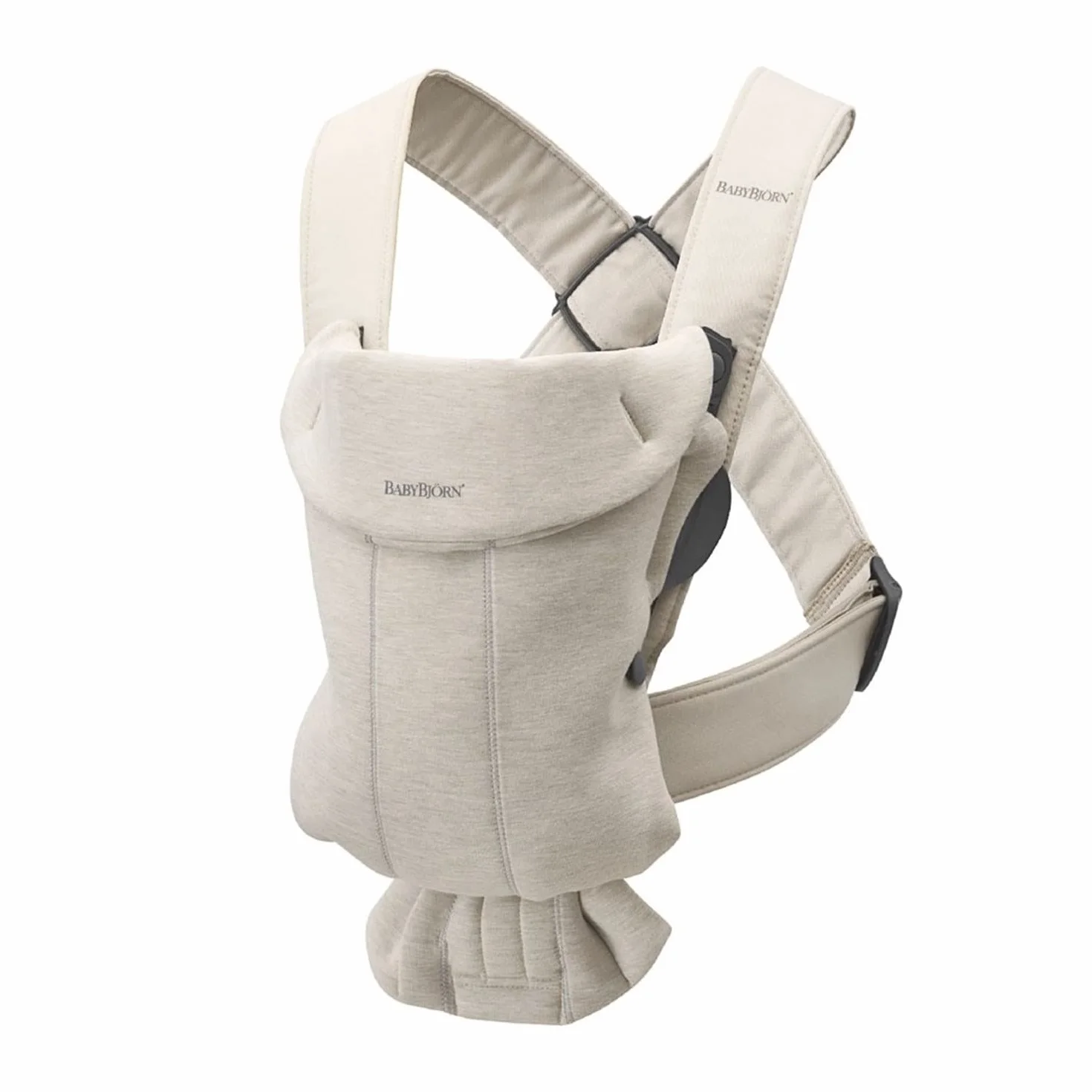 BabyBjörn Porte-bébé Mini Jersey 3D Beige clair