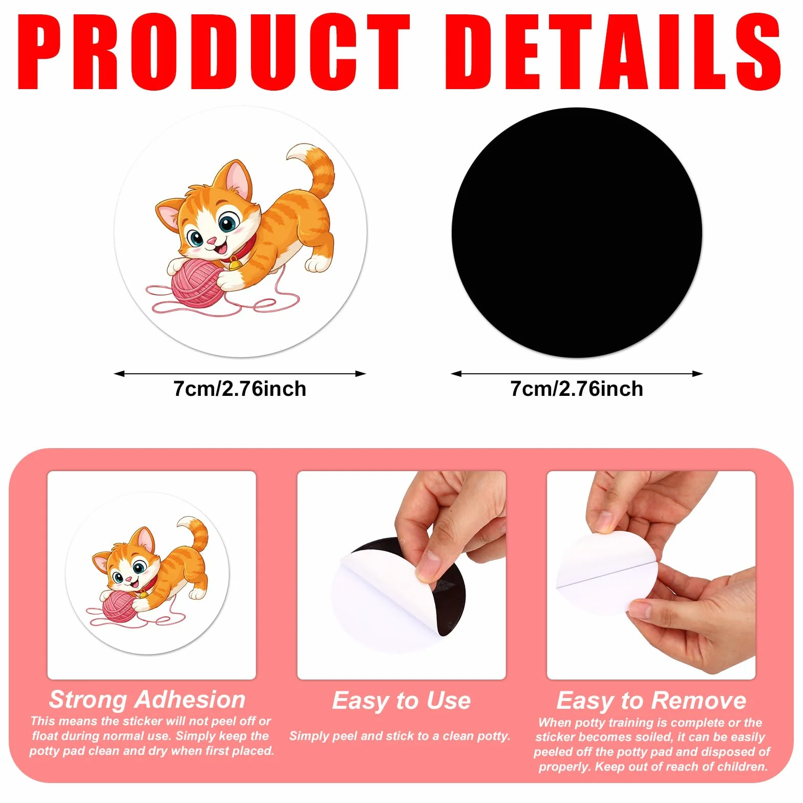 Tinoaly Autocollants d'Apprentissage Propreté, Autocollants Siège Pot Changeant de Couleur pour Toilettes Tout-Petits (15 Motifs Animaux)