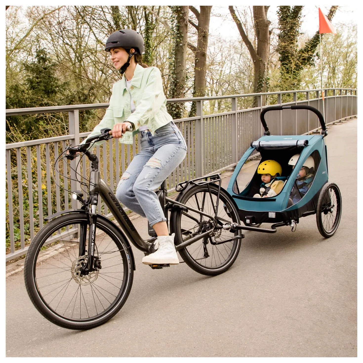 Hauck Attelage Remorque Velo – Compatible Dryk Duo, Dryk Duo Plus, Bike N Walk Duo – Accroche Remorque Vélo Enfant, Métal Noir