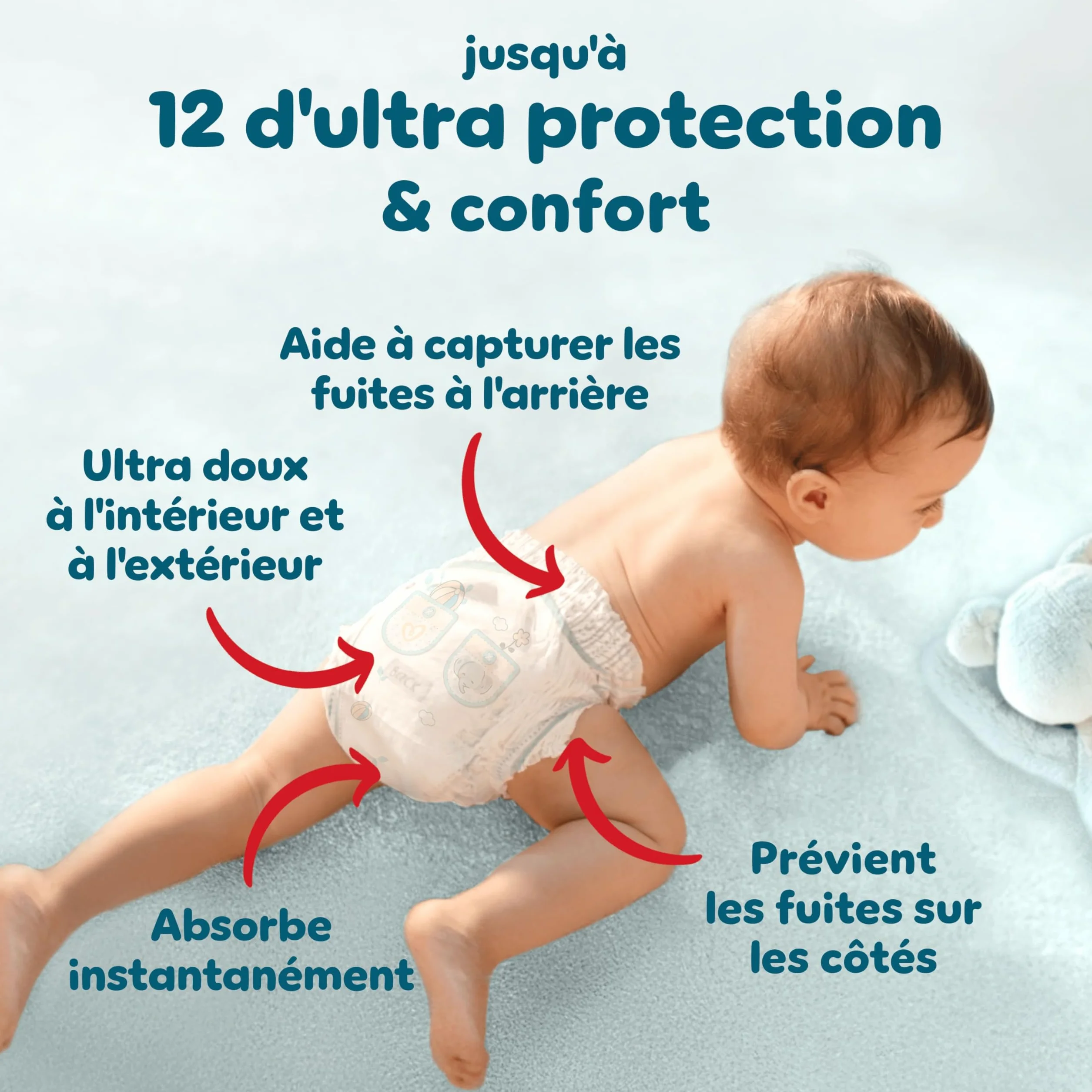 Pampers Premium Protection Pants Taille 5, 164 Couches-Culottes, 11kg-17kg, Maintien 360° et barrières anti-fuites douces, Family Pack