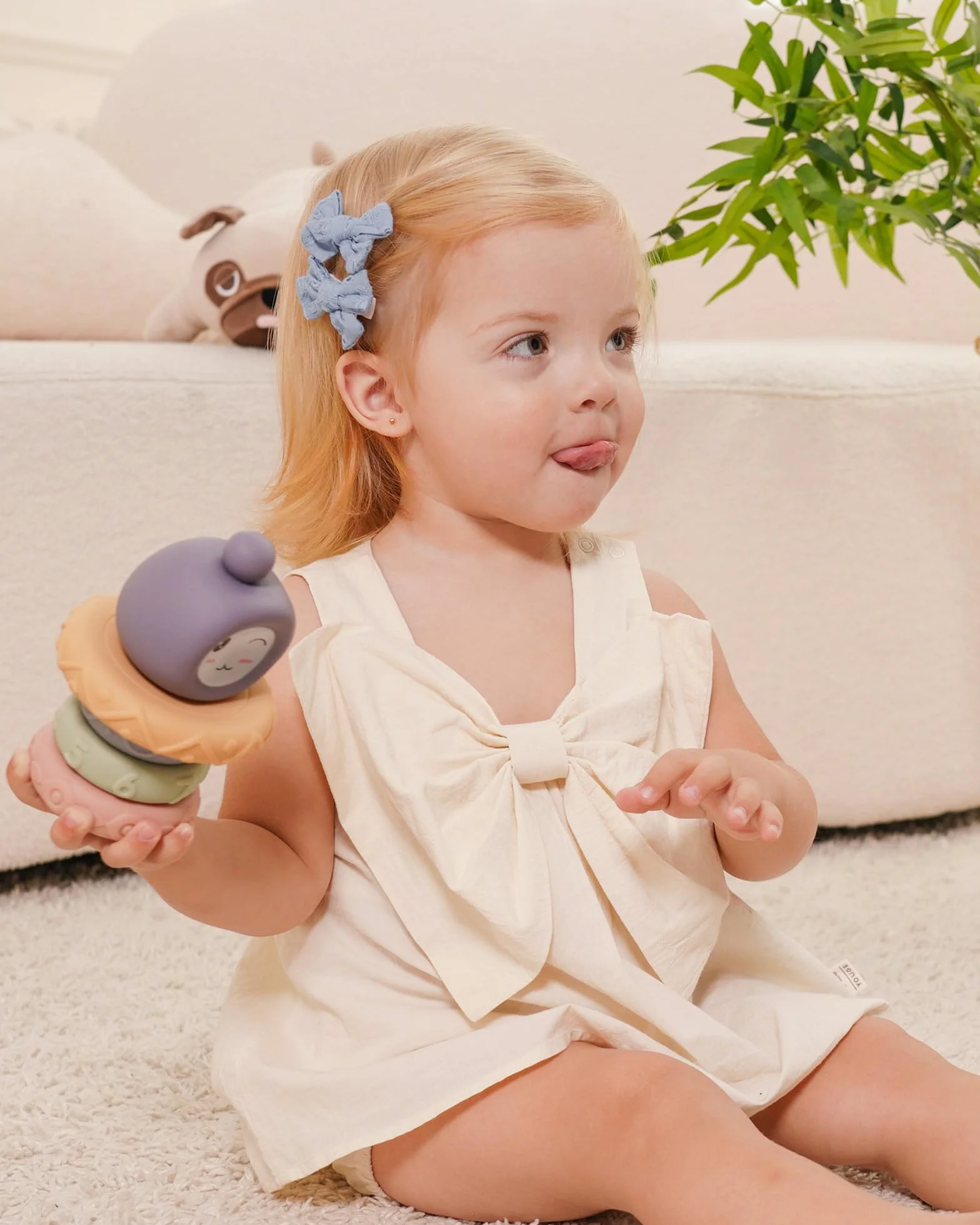 Jollybows 20pcs Barrette Cheveux Fille 5cm Pince Noeud Cheveux Bébé Crocodile Doublée Accessoires Enfant