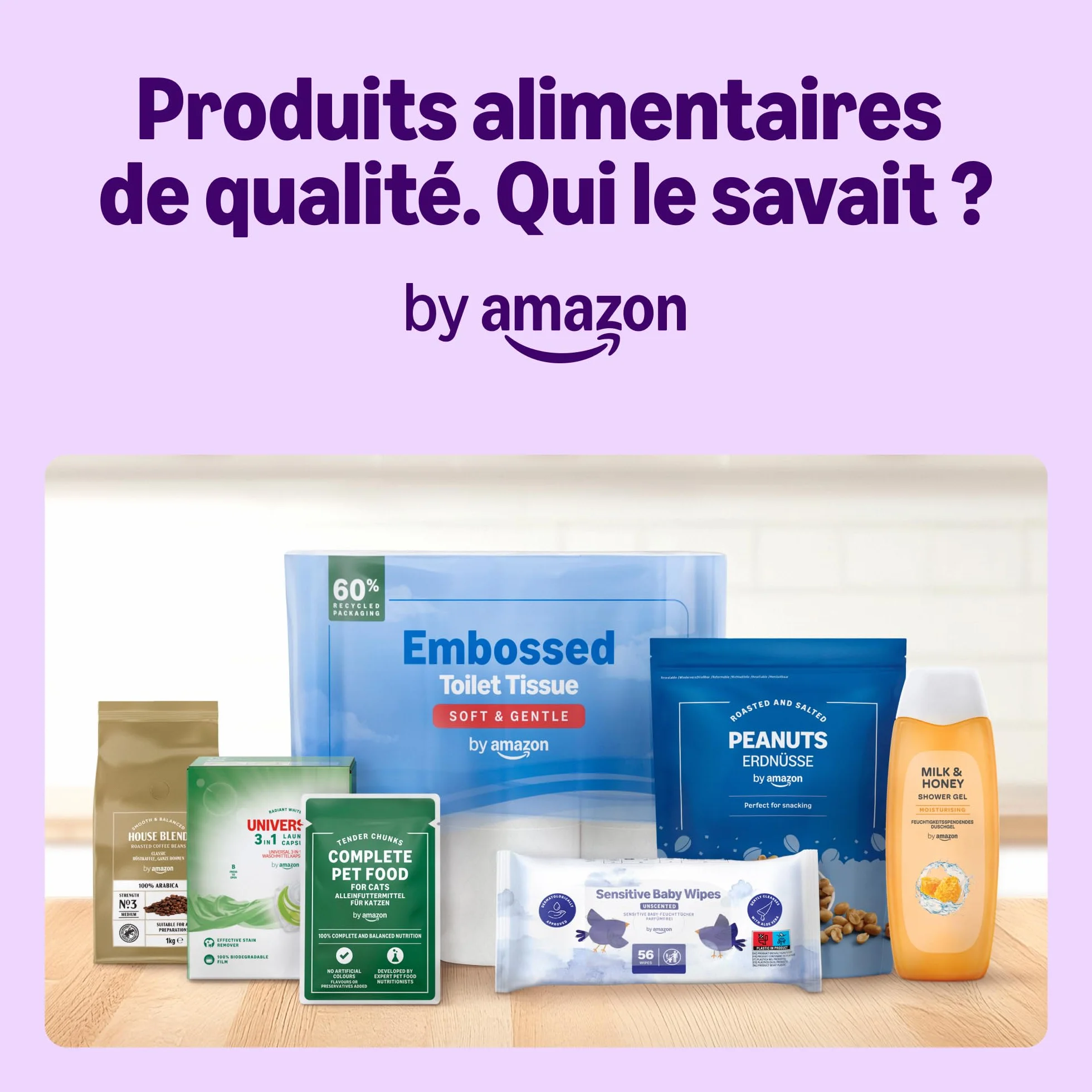 Amazon Lingettes bébé sensibles non parfumées lot de 18 paquets de 56