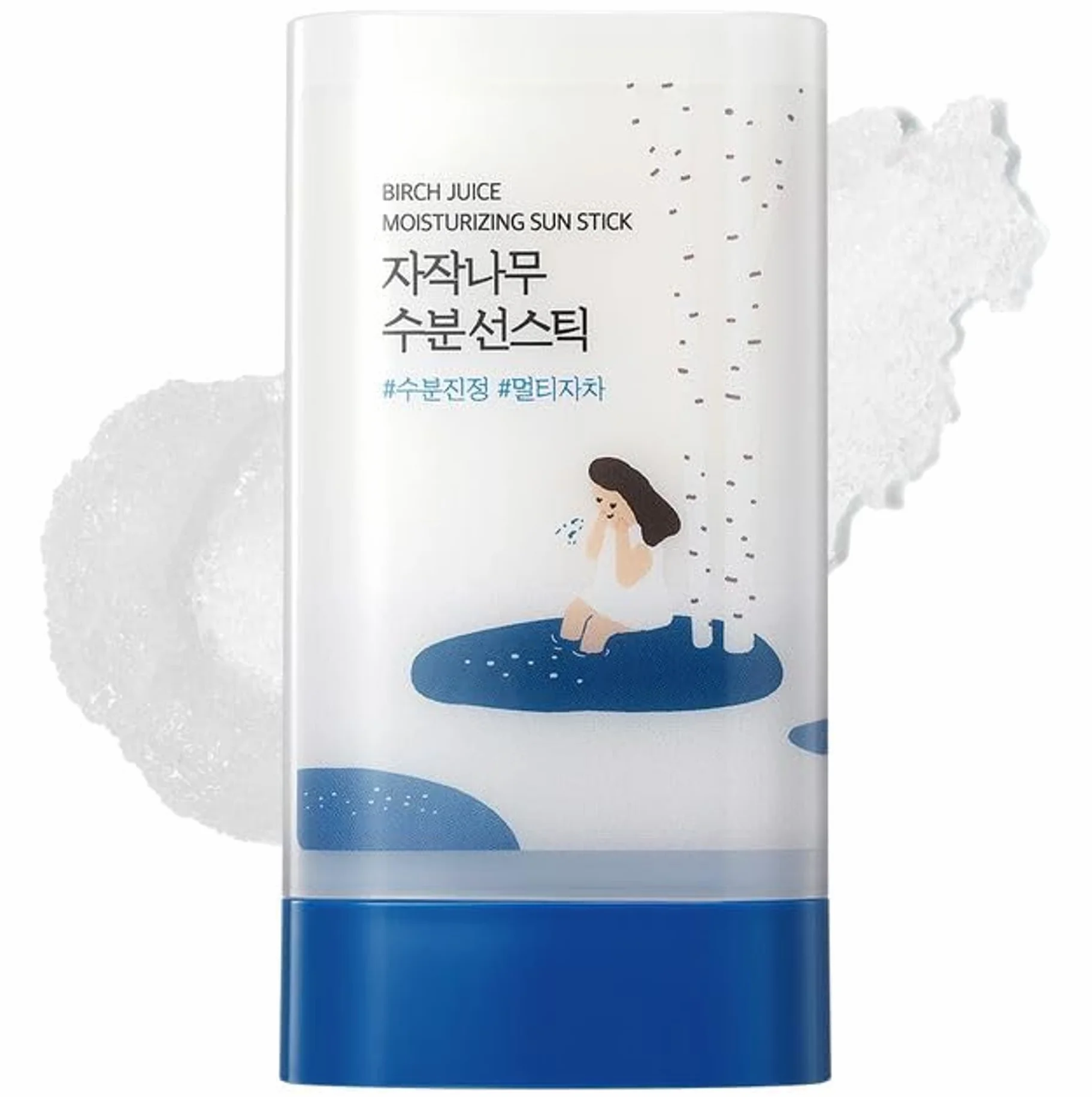 ROUND LAB Bâton solaire hydratant au jus de bouleau SPF50+ PA++ 19g + écran solaire 2ml