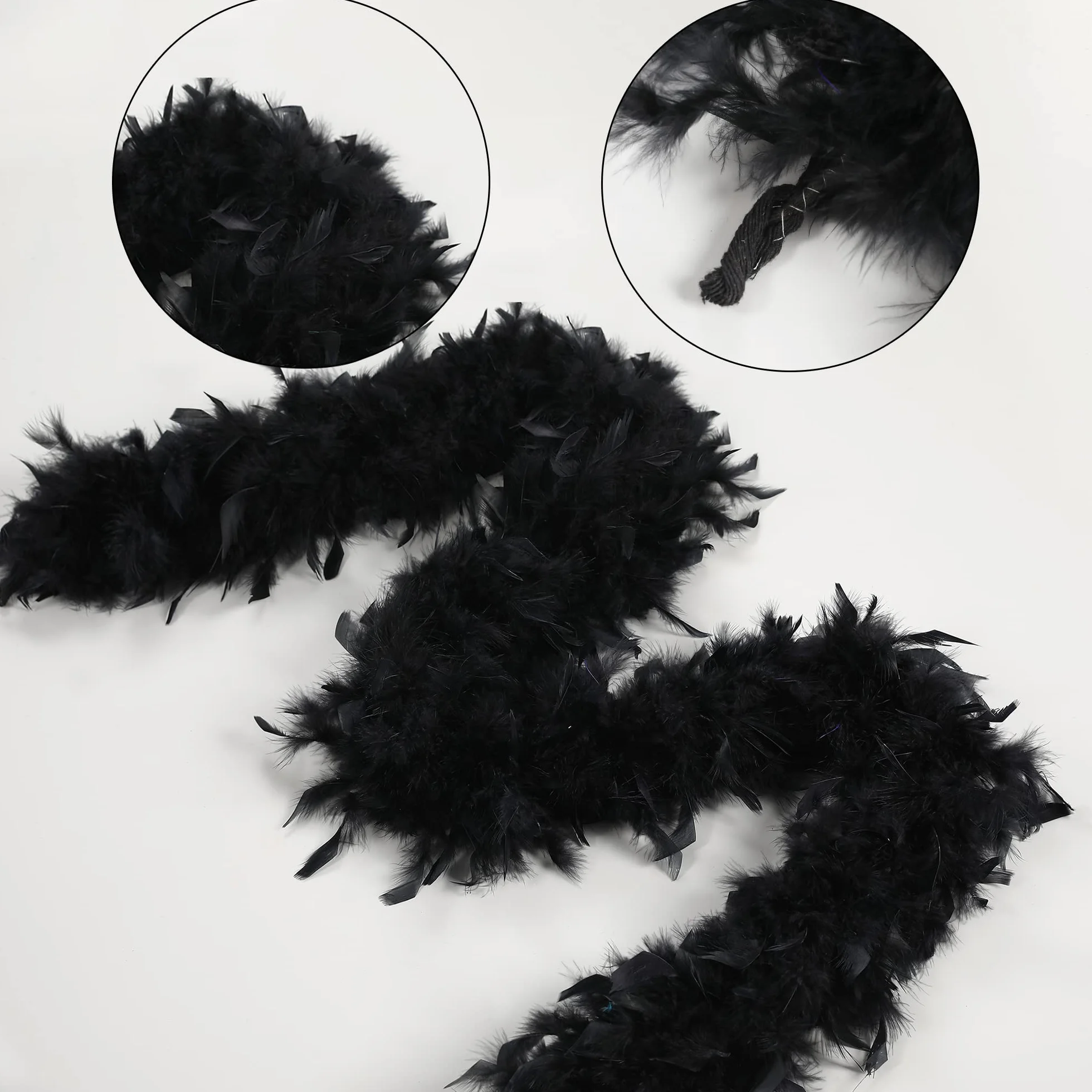 Larryhot 60g Plume Boa 1,8 Mètres pour Fêtes, Noël, Carnaval
