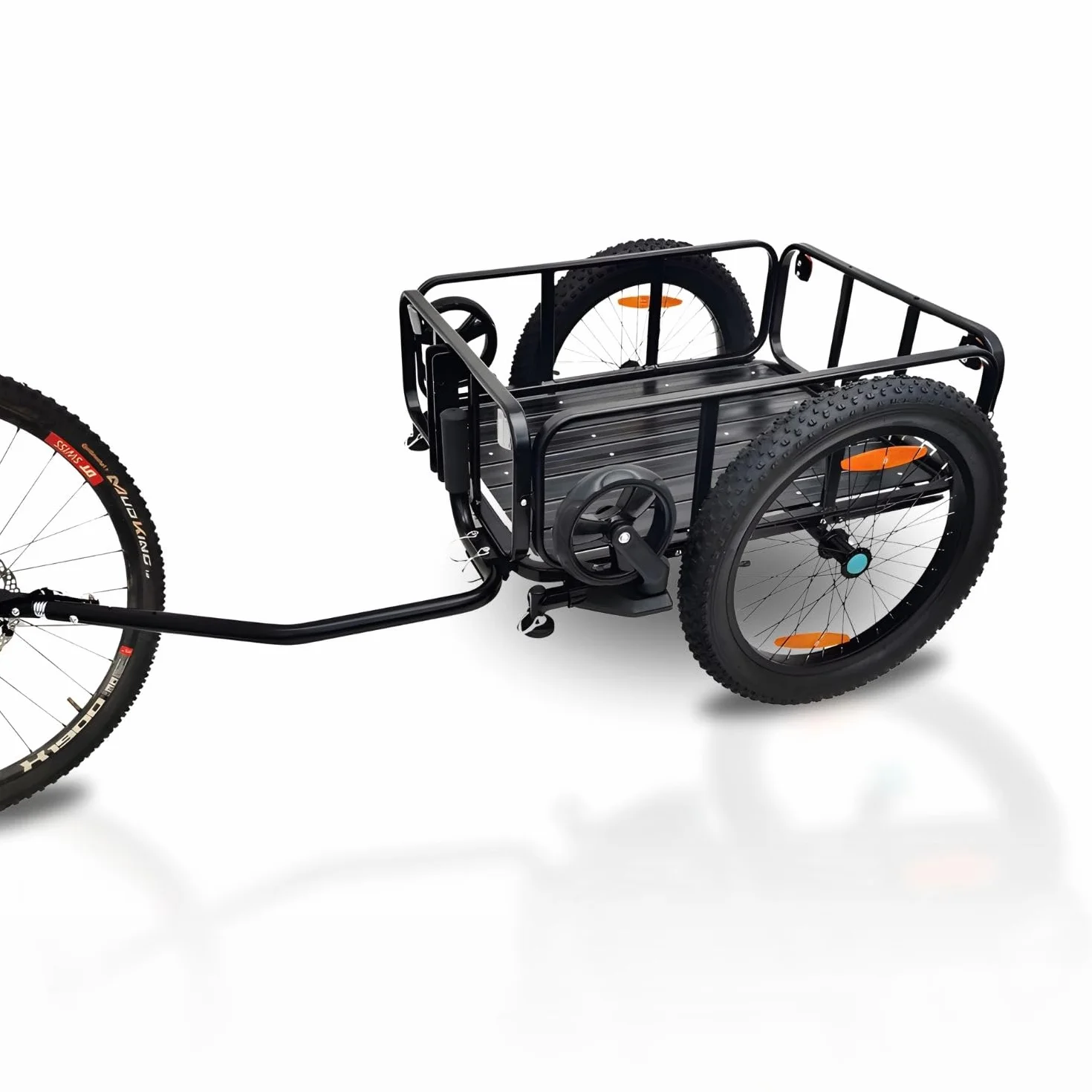 Red Loon BAC502 Remorque de vélo 2 en 1 en aluminium 100 l Pneus extra larges de 20" max. 60 kg Remorque pour vélos de 26" à 28"