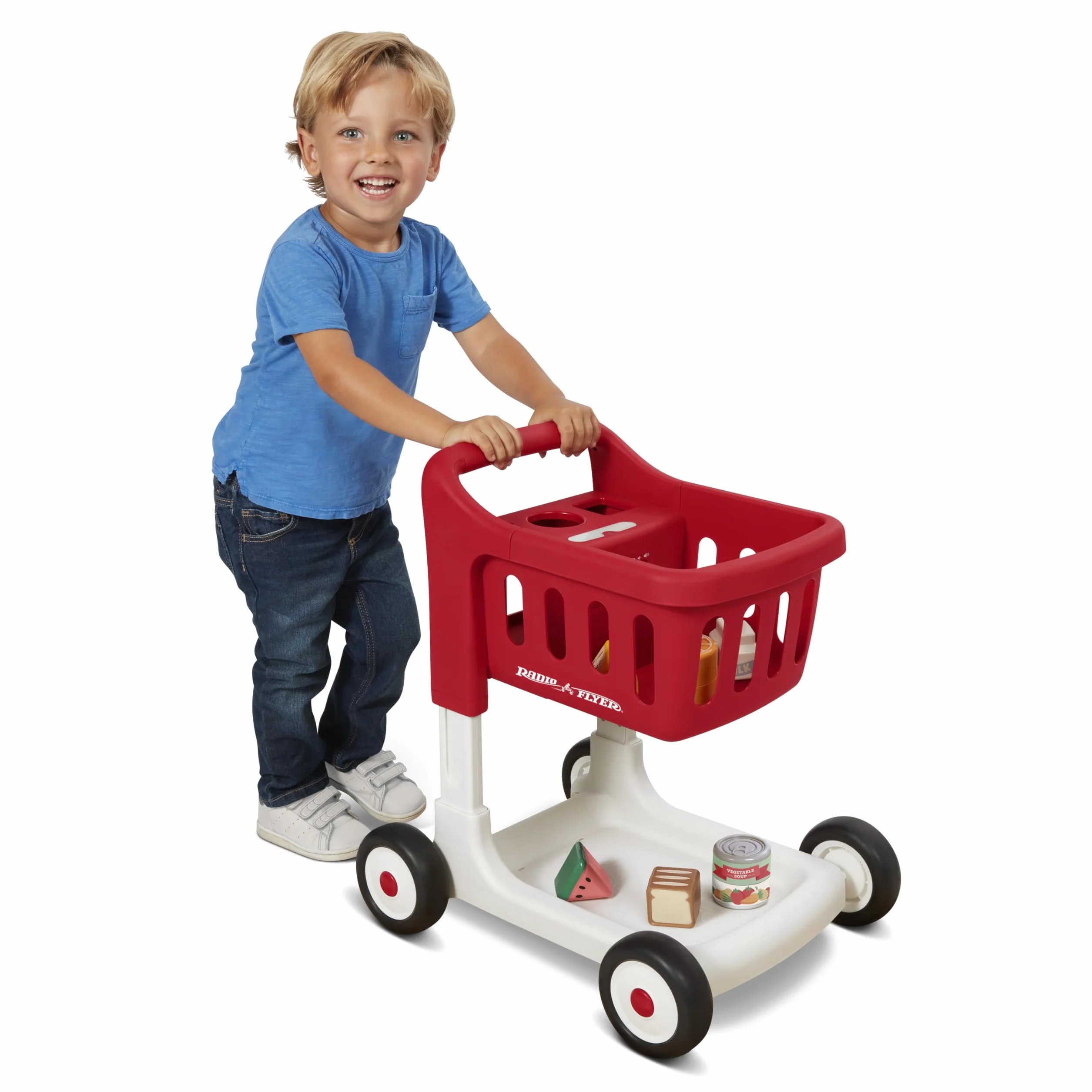 Radio Flyer Scan & Sort Caddie Chariot de Marche Rouge avec Lumières et Sons pour Tout-Petits