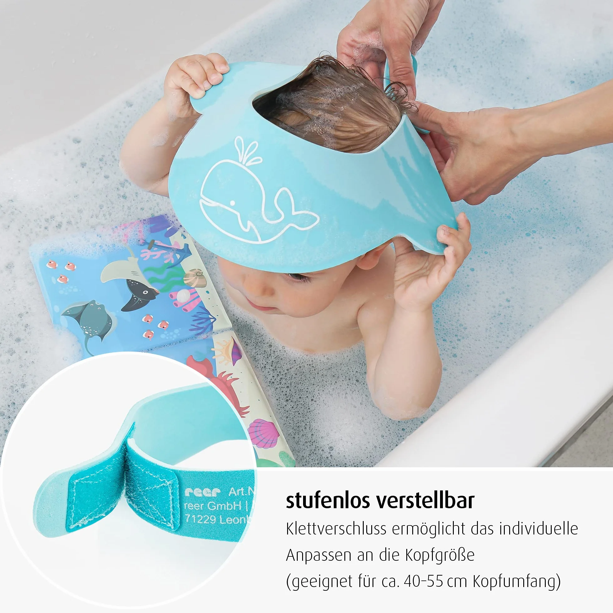 reer MyHappyBath Cap Visière de protection anti-shampooing