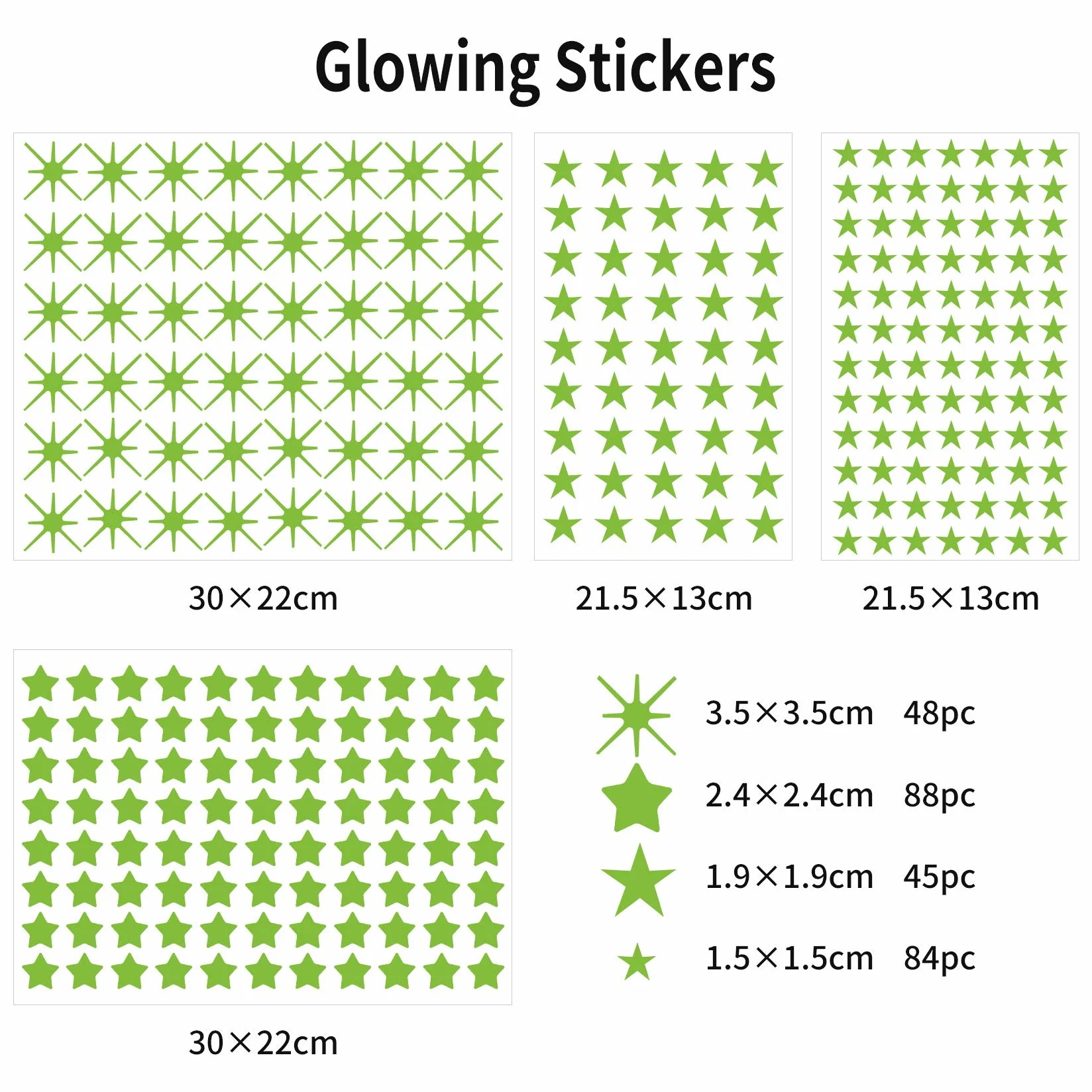 Yosemy Autocollants Lumineux Planètes Système Solaire 9pcs Stickers Muraux Décoration Plafond Chambres enfants
