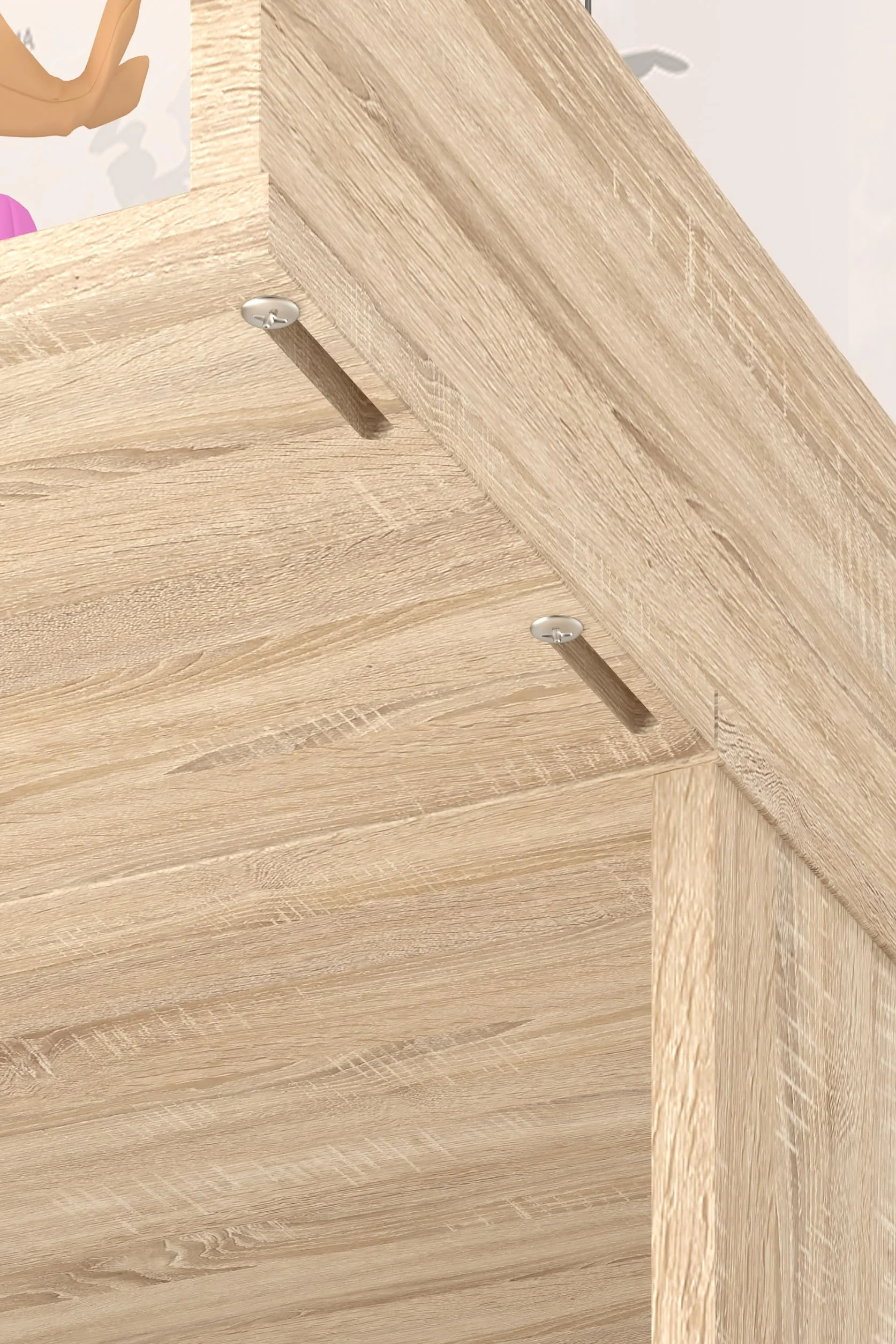 Shefa Table à langer 800 universel pour commode Ikea MALM HEMNES NORDLI - Chêne