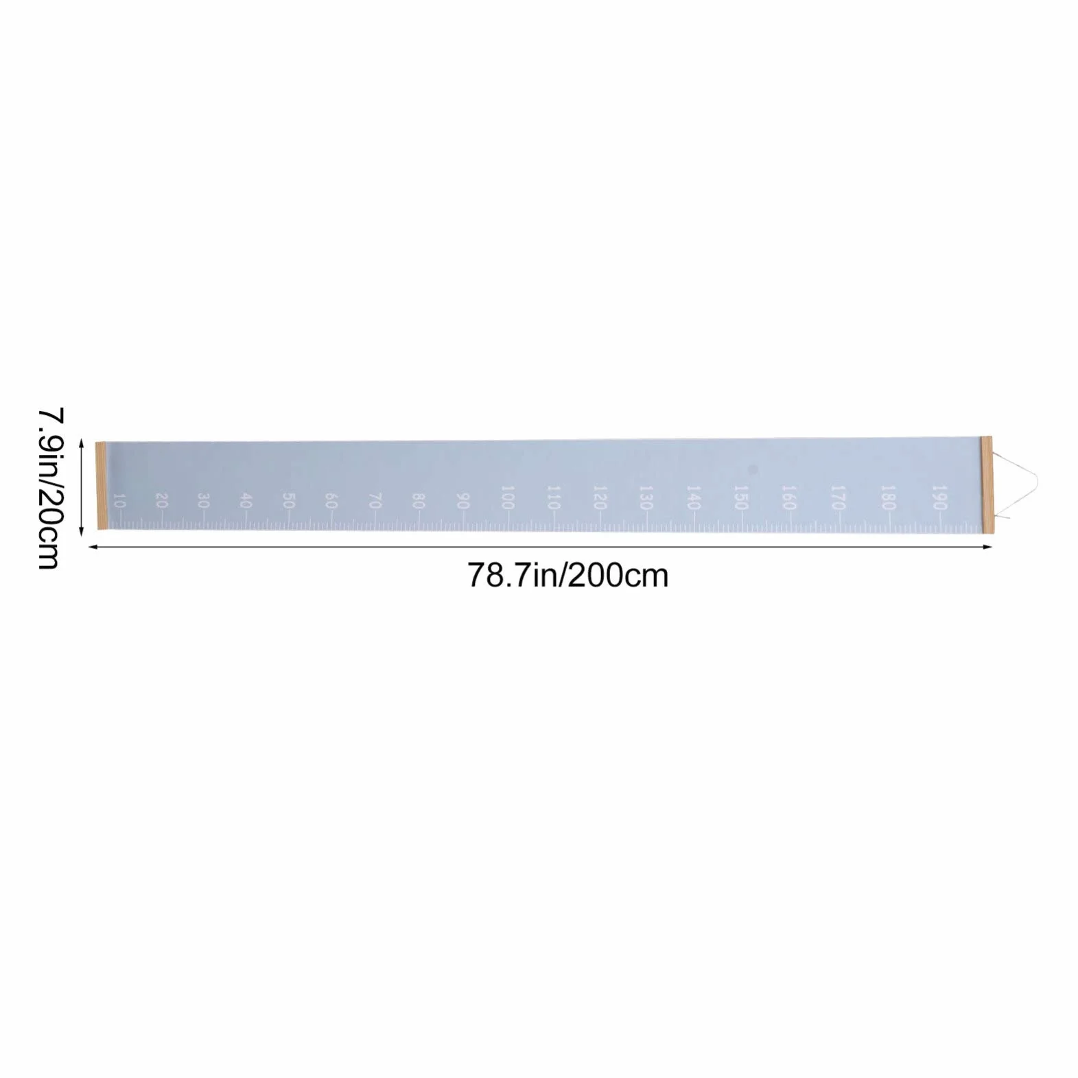 Alipis Toise Murale Enfant Bois 78.74In Règle De Hauteur Suspendue Décorative Mesure Croissance