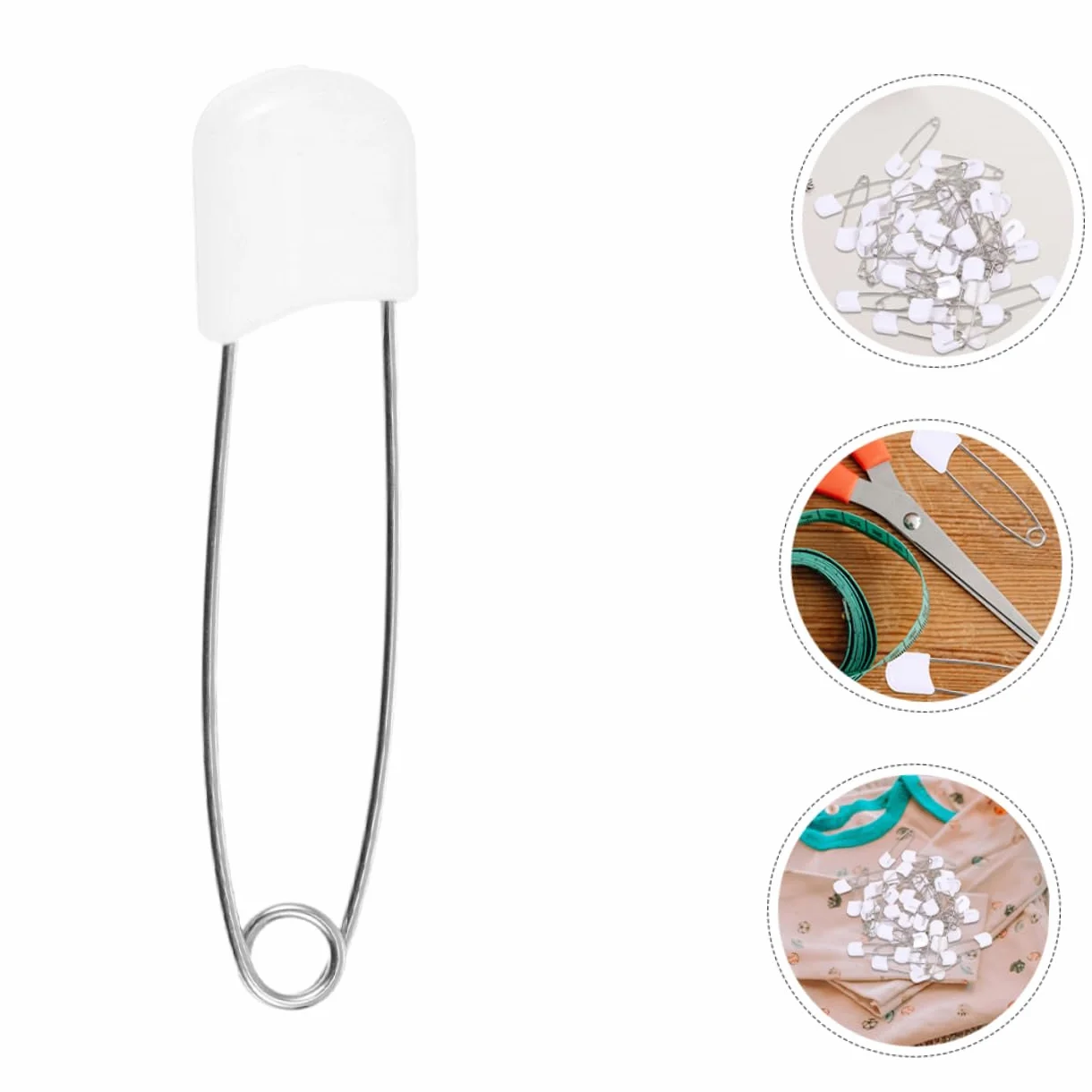 Épingles à Nourrice Sécurisées pour Bébés - Lot de 60 pour Couches et Vêtements