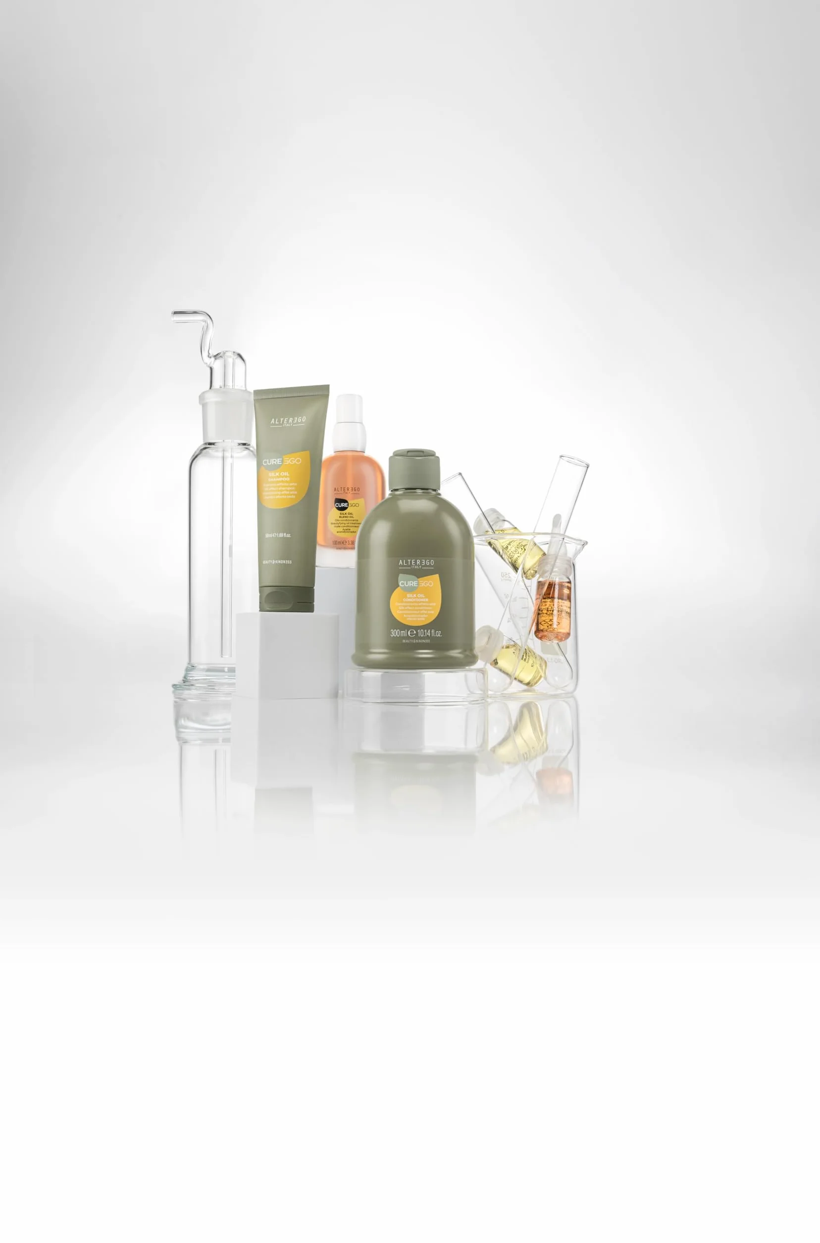 Alterego CureEgo Silk Oil Shampoo 950ml szampon jedwabny