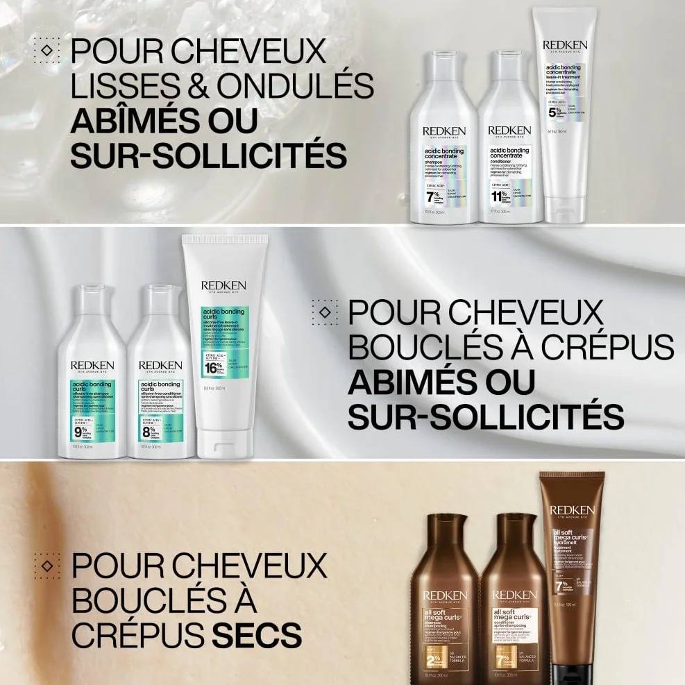 REDKEN Shampoing Cheveux Bouclés Acidic Bonding Curls 300 ml