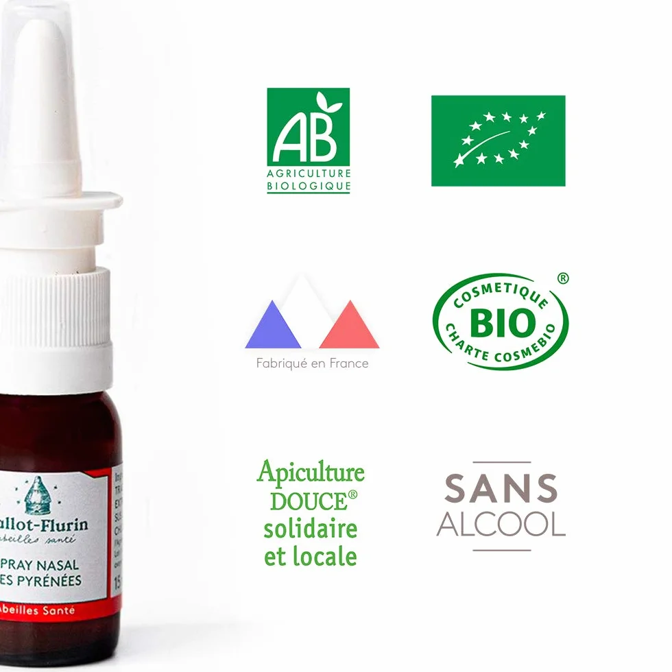 Ballot Flurin Spray Nasal Hygiène Nasale Propolis & Plantes Bio 15 ml