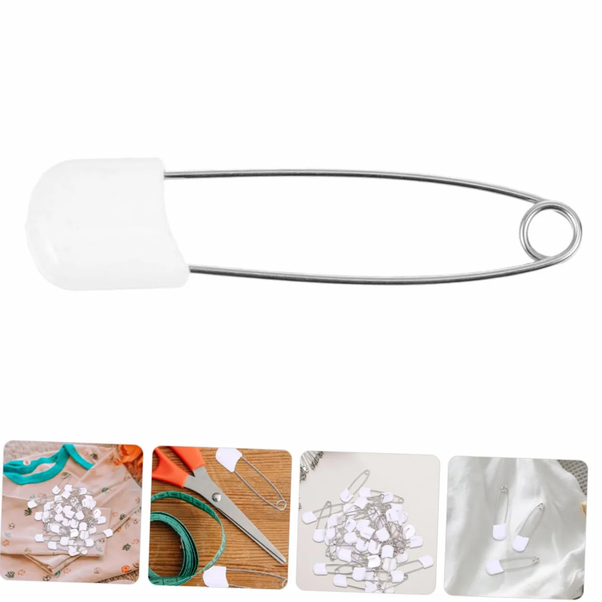 Épingles à Nourrice Sécurisées pour Bébés - Lot de 60 pour Couches et Vêtements