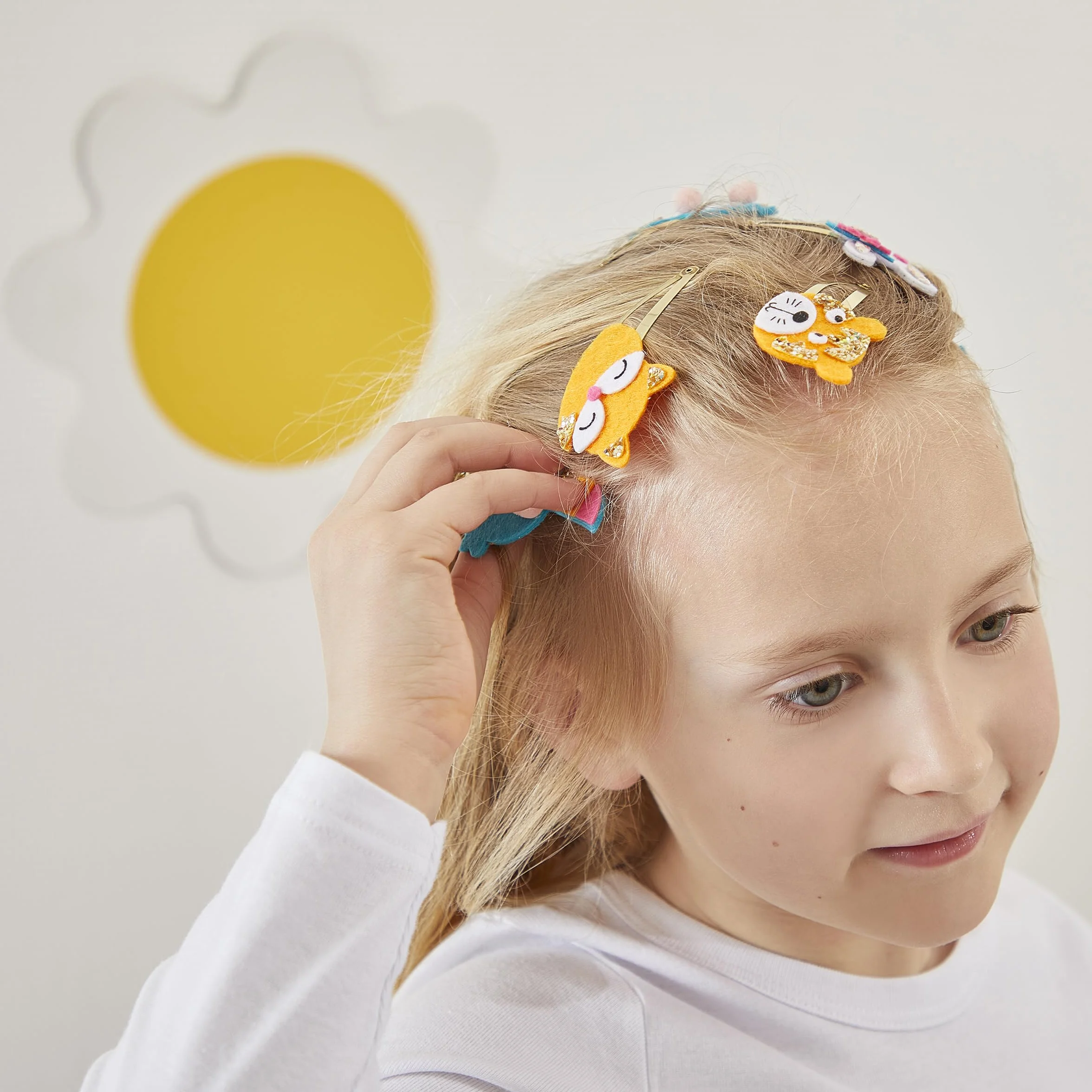 Janod Coffret 6 Barrettes à Créer Animaux Pailletés Les Ateliers Bijoux Kit Loisir Créatif Enfant Dès 6 ans