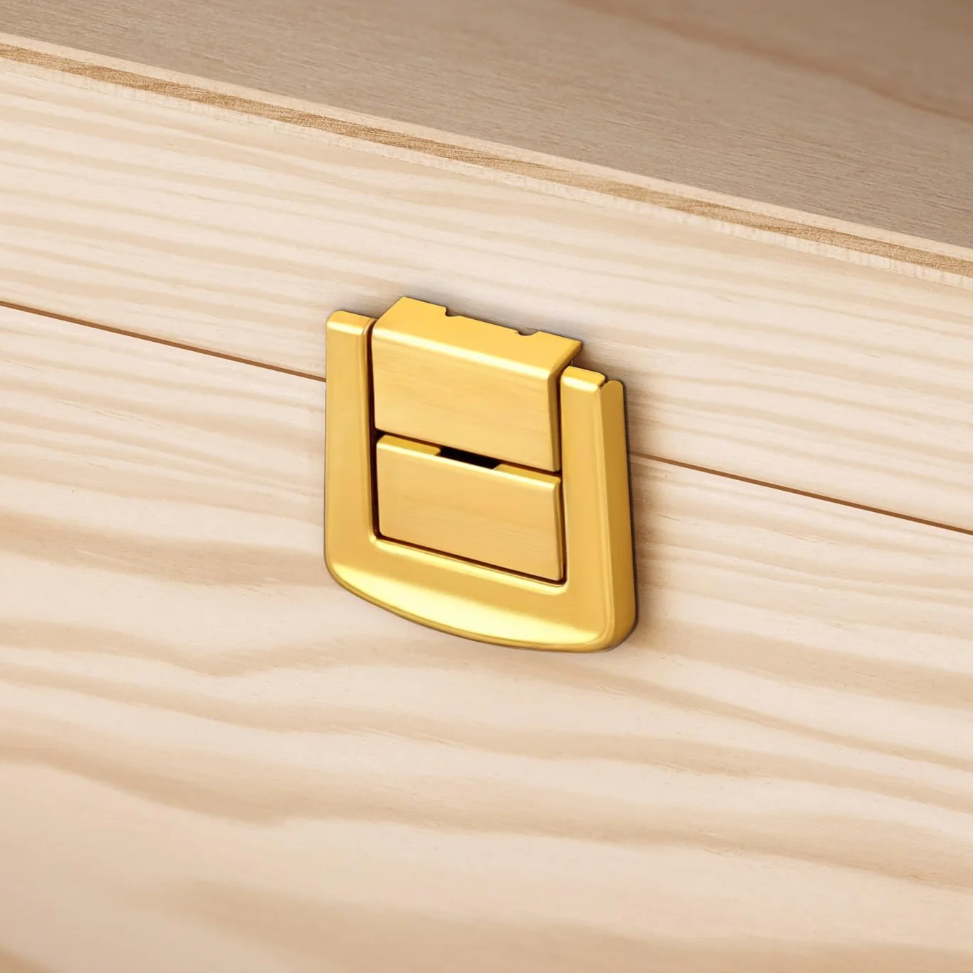 Maverton Boite de Rangement Personnalisable en Bois de Pin Naturel pour Bebe - Cadeau Naissance L/XL