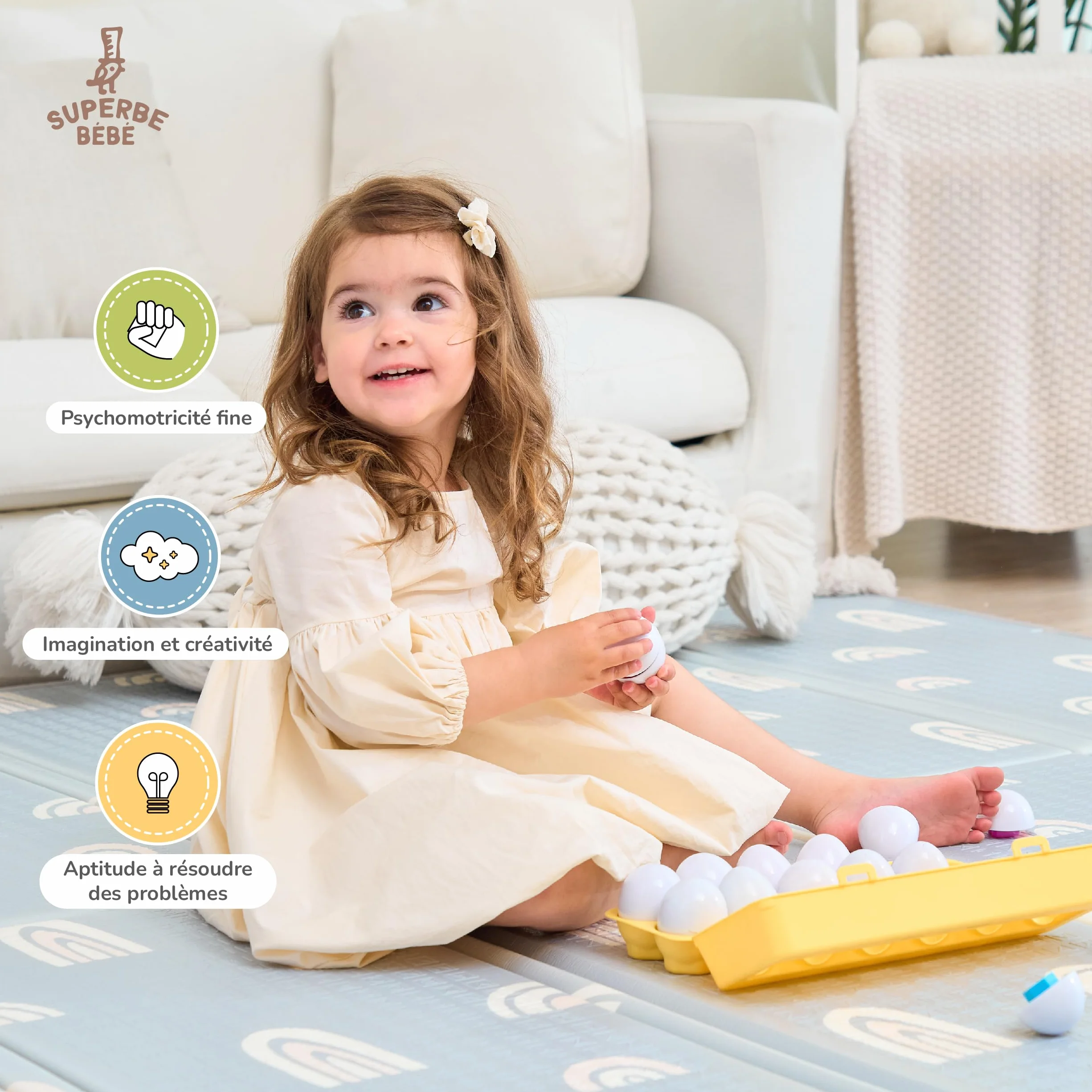 Jeu Montessori Bébé Enfant Œufs Assortis Plastique Apparier Formes Couleurs Jouet Éducatif 3 Ans Cadeau Naissance