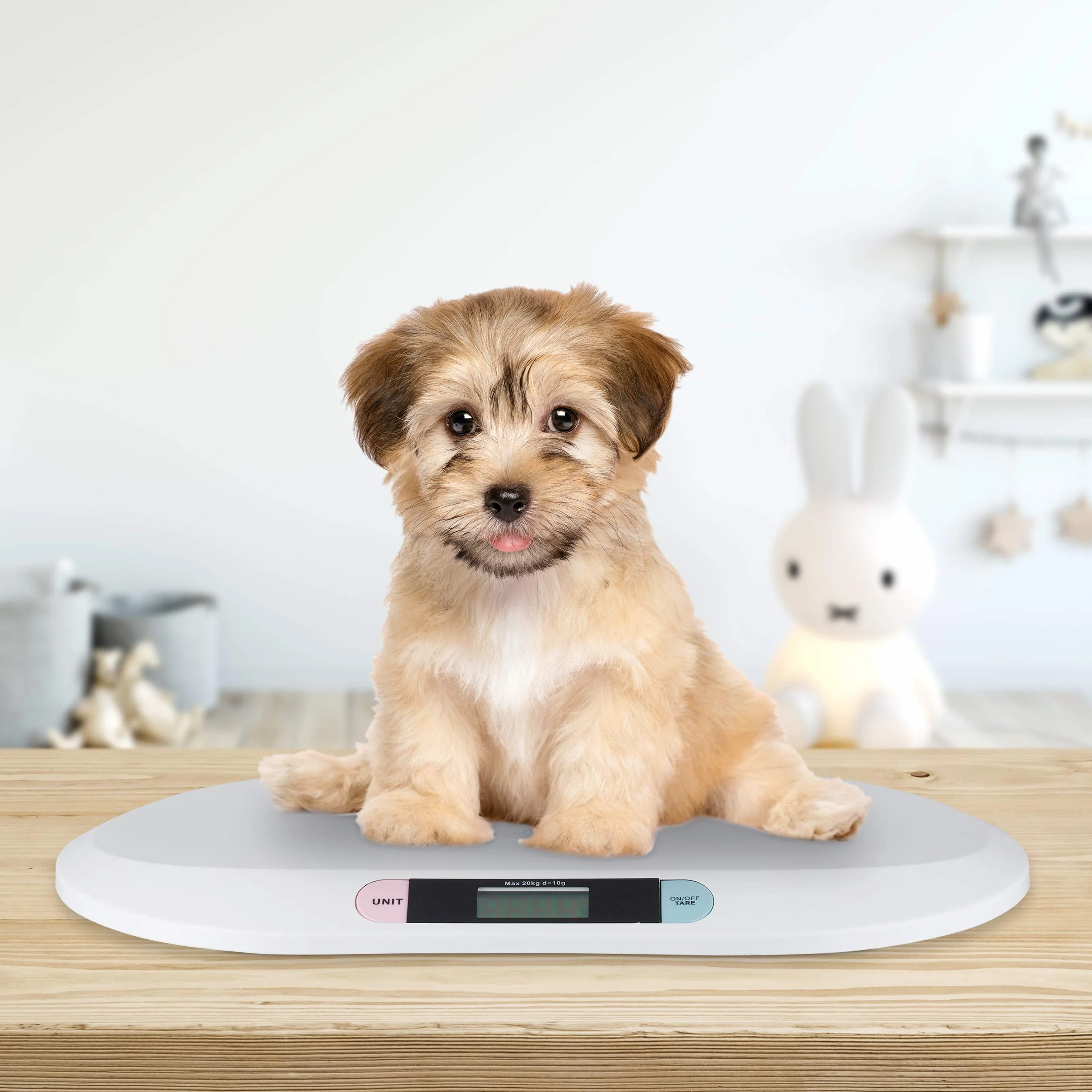 Pèse bébé numérique balance électronique 20 kg blanc