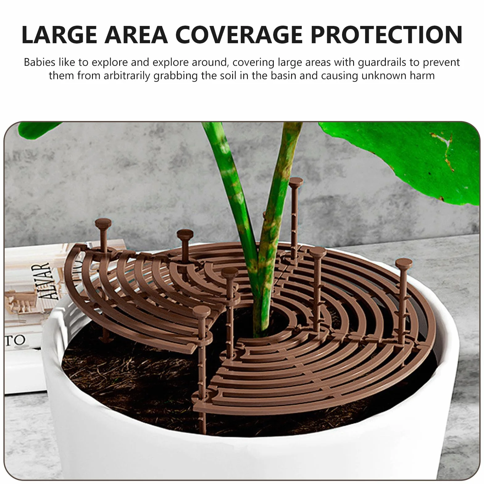 Grille de Protection pour Pot de Fleurs 52 cm et 28 cm avec Boulons, Protection pour Pots de Plante